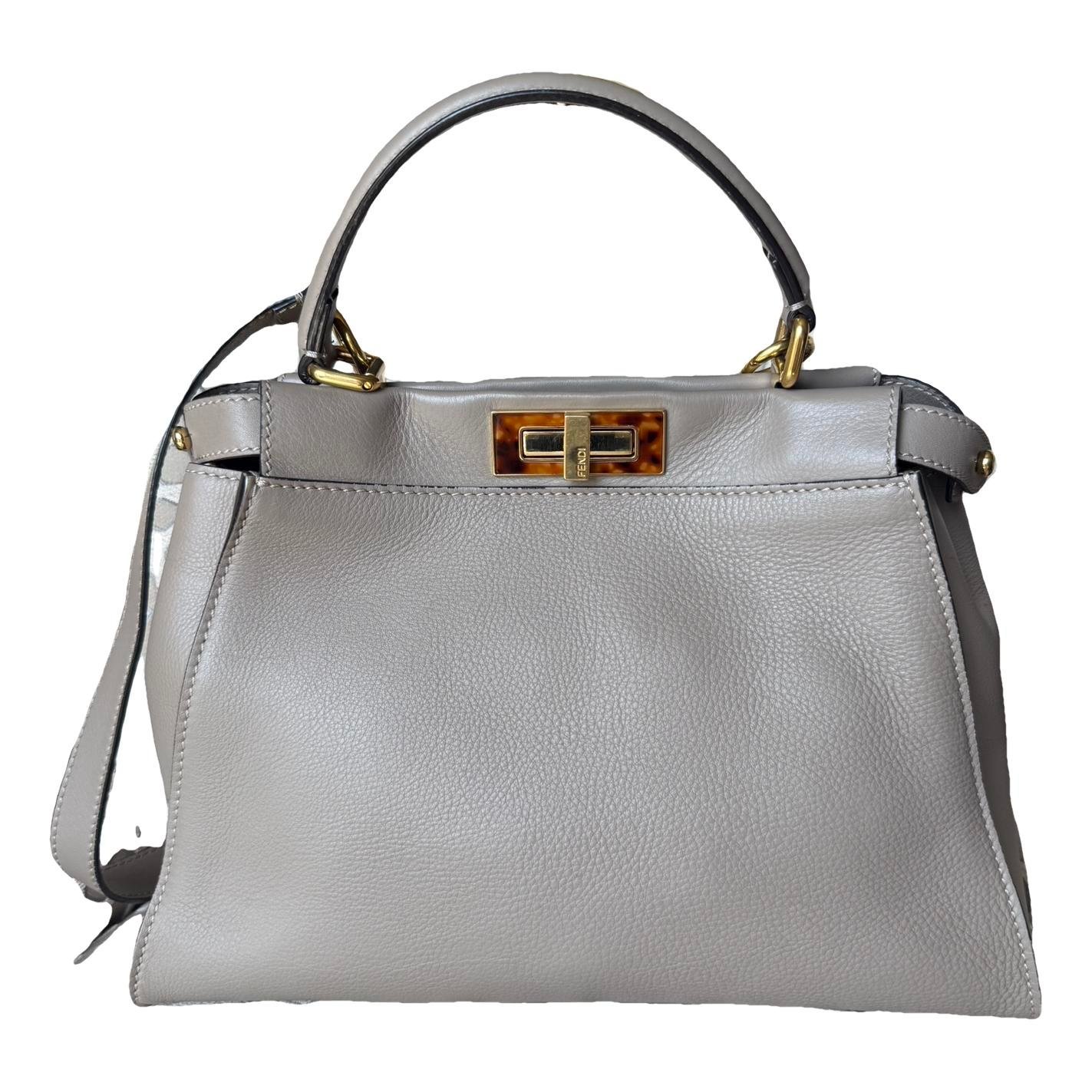 Peekaboo leather handbag