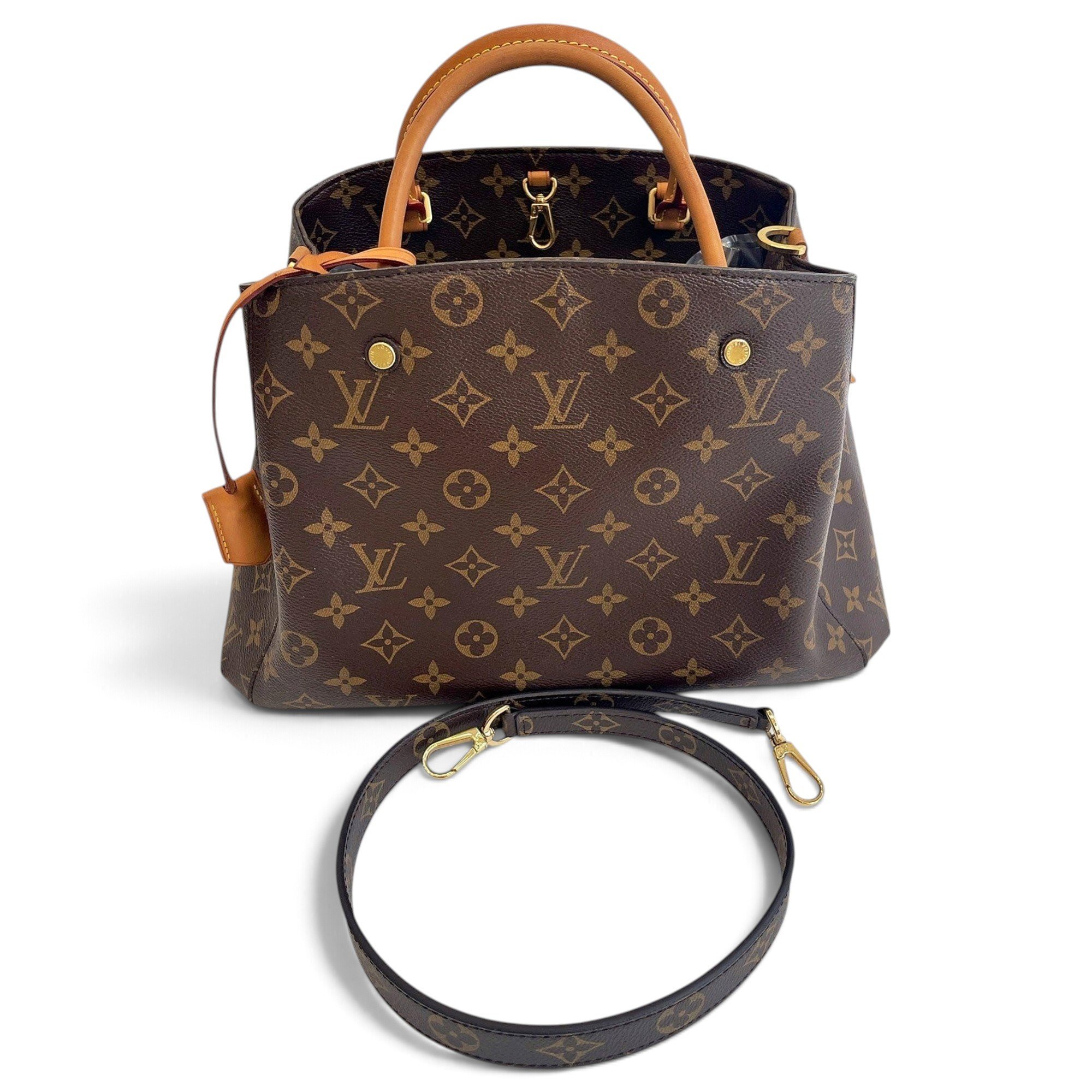 Louis Vuitton Montaigne leather handbag