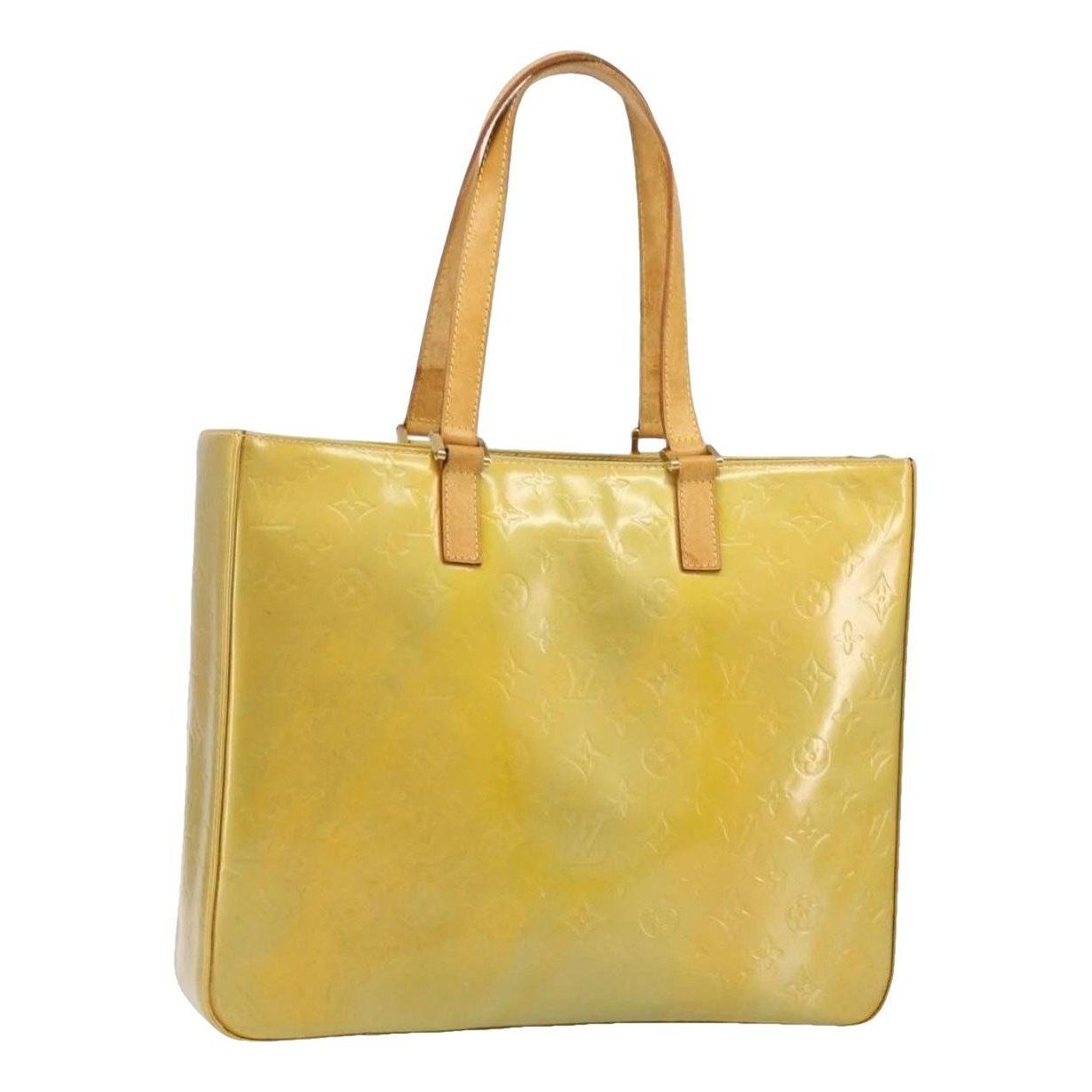 Columbus patent leather tote