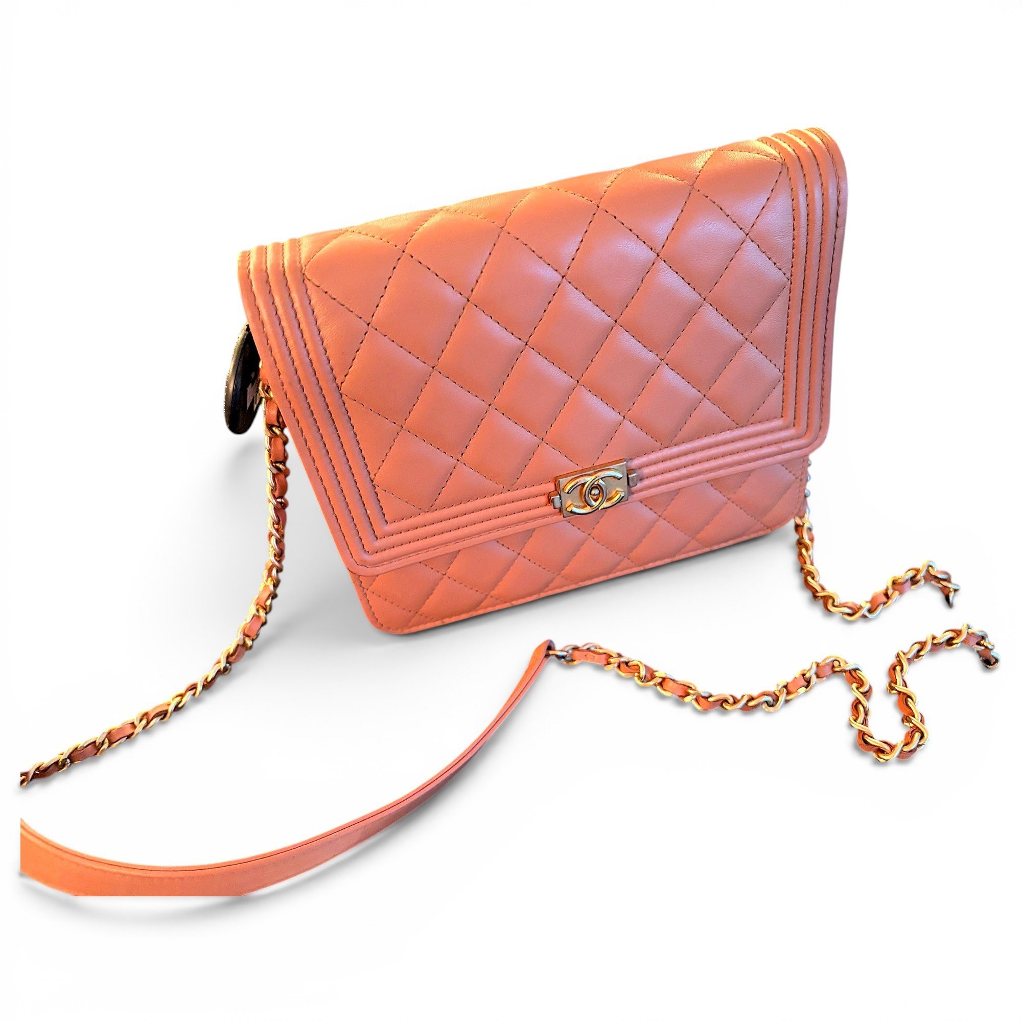 Boy leather crossbody bag