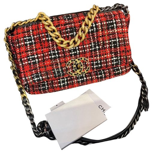 Chanel 19 tweed handbag