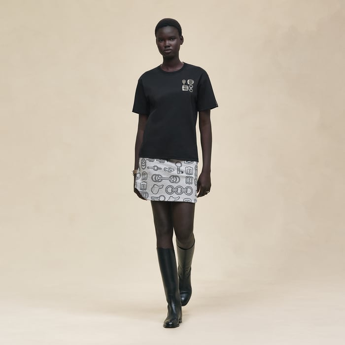 Noir Maxi Printed T-shirt