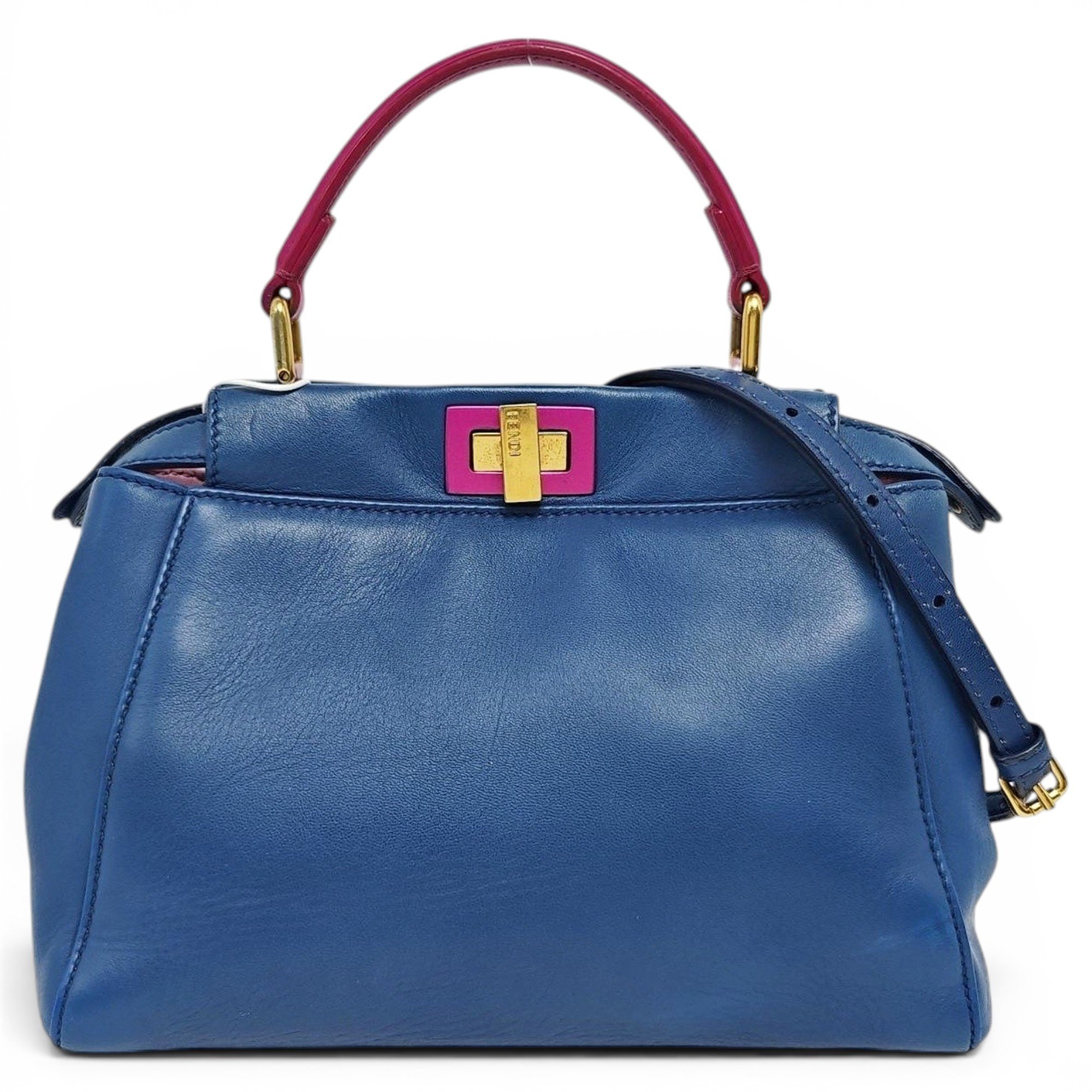 Peekaboo leather handbag