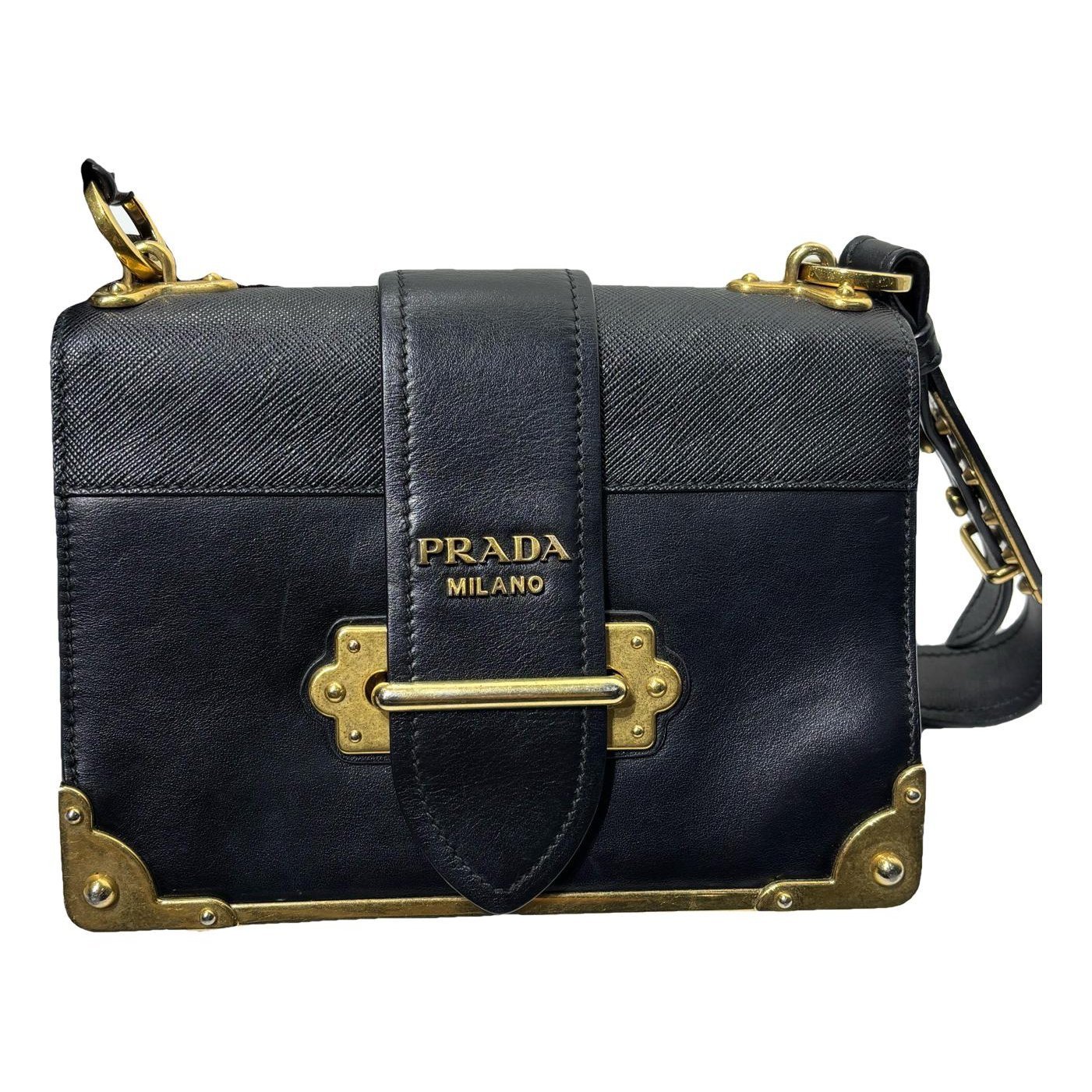 Cahier leather handbag