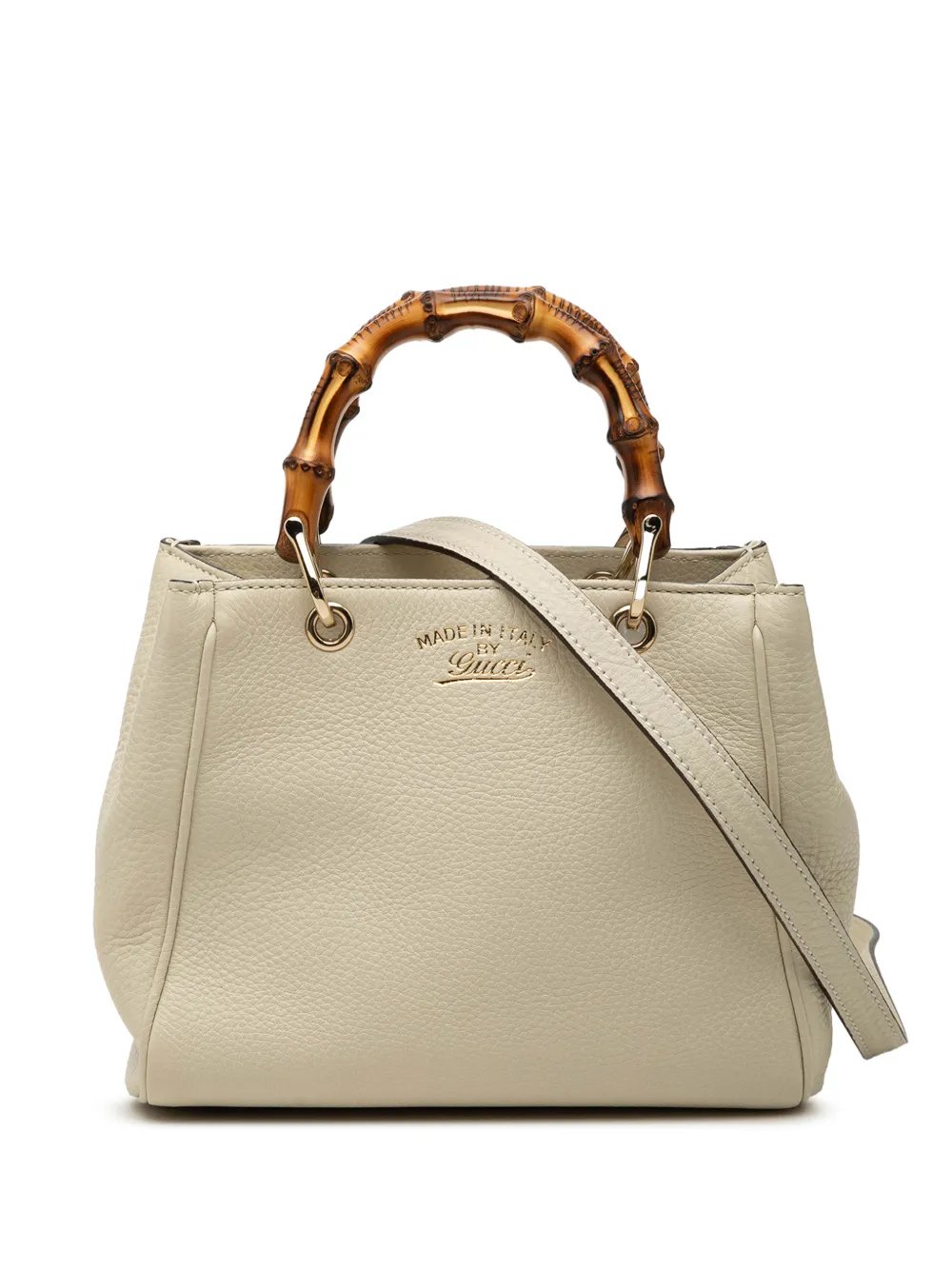 2000-2015 Mini Calfskin Bamboo Shopper satchel