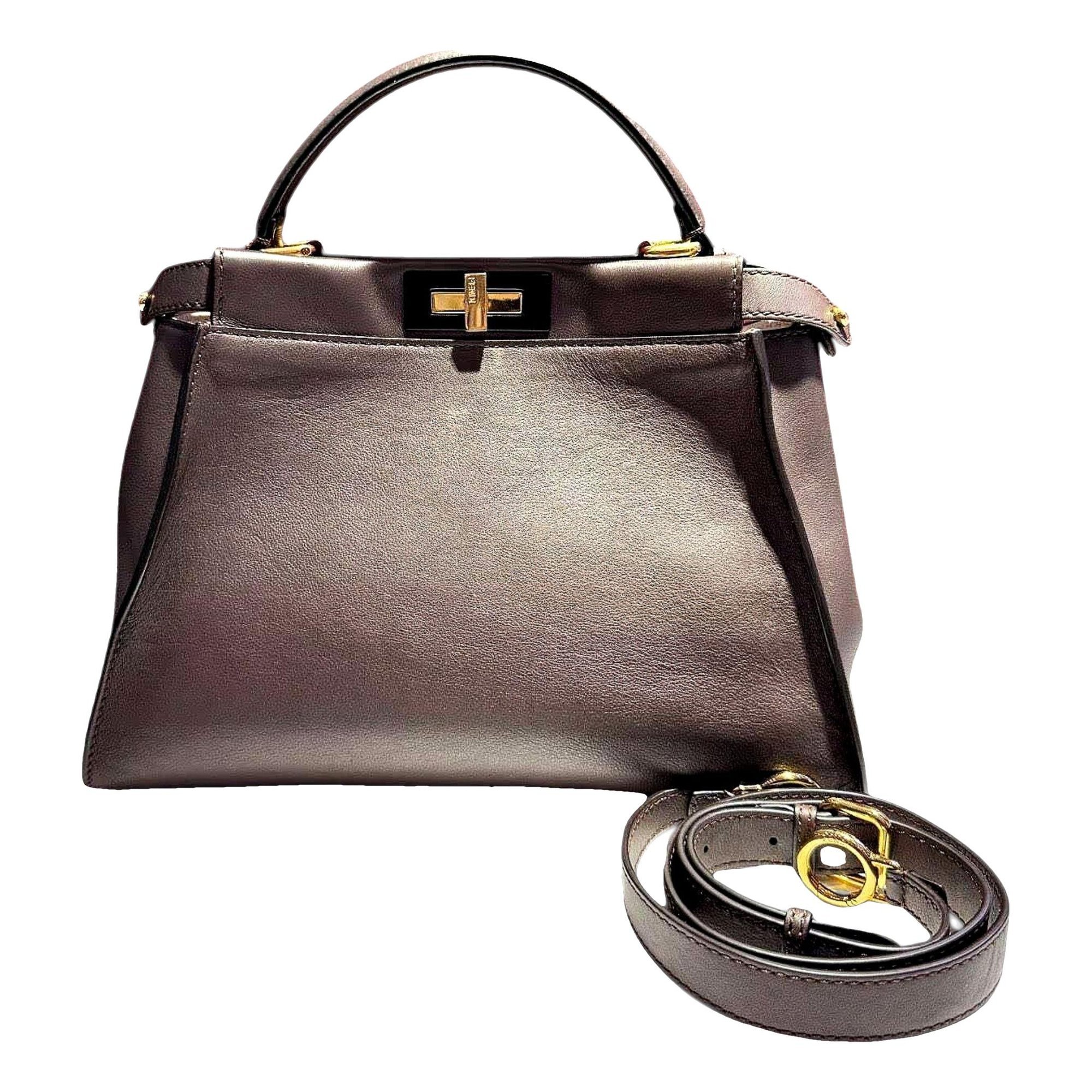Peekaboo leather handbag