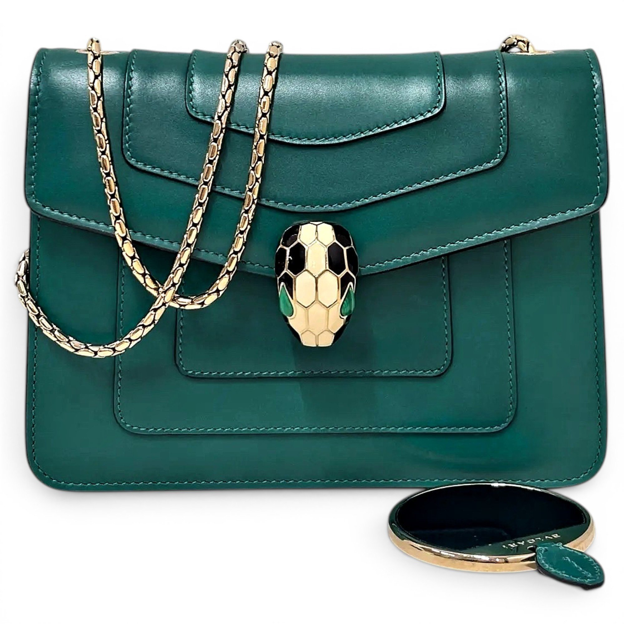 Bvlgari Serpenti leather crossbody bag