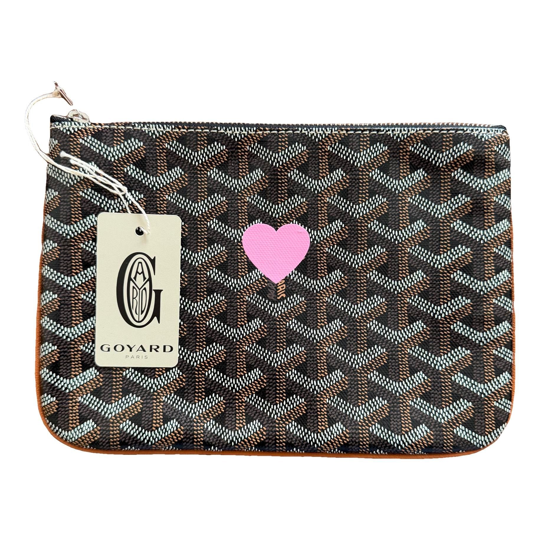 Goyard Sénat cloth clutch bag