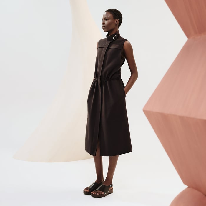 Marron Terre d'Ombre Twinset Coat