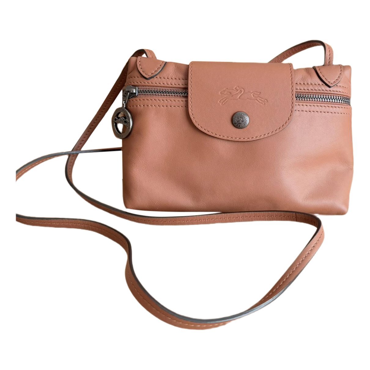 Pliage leather crossbody bag