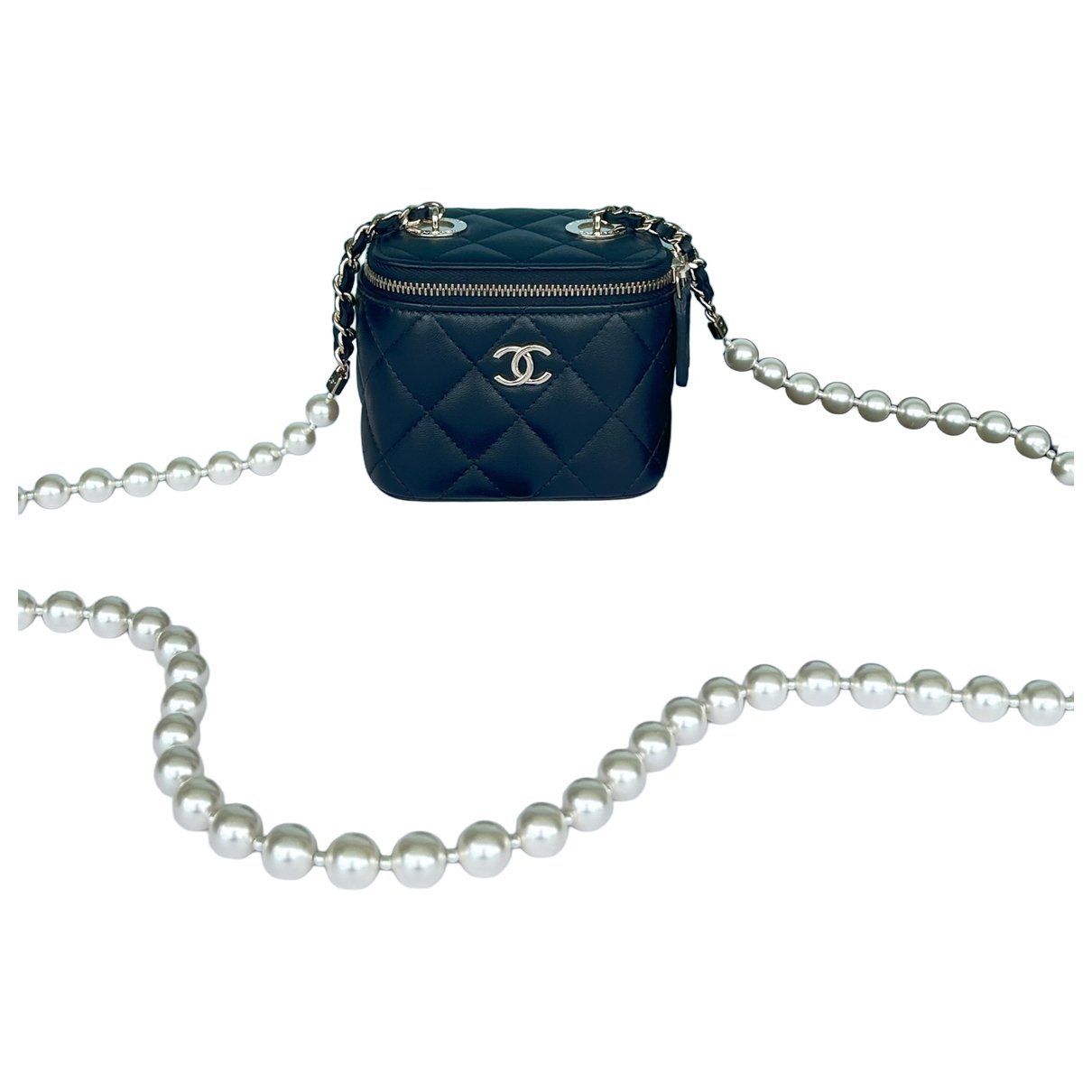 Vanity leather handbag