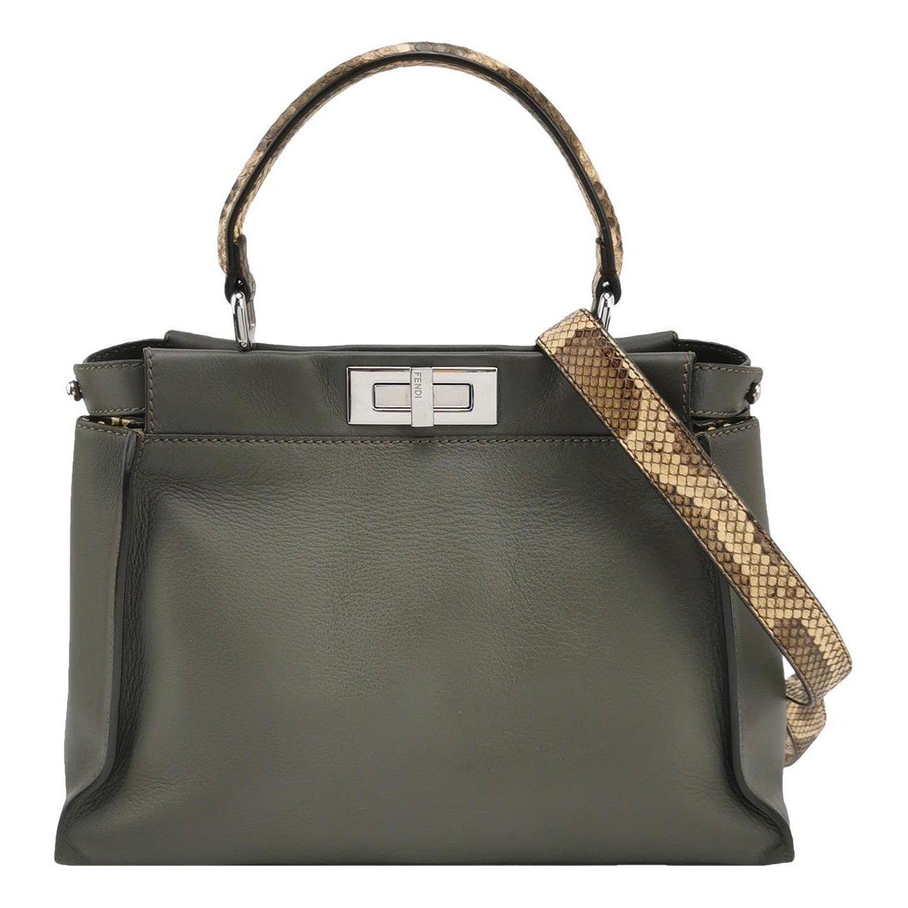 Peekaboo leather handbag