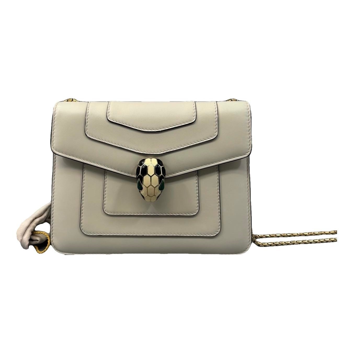 Serpenti leather handbag