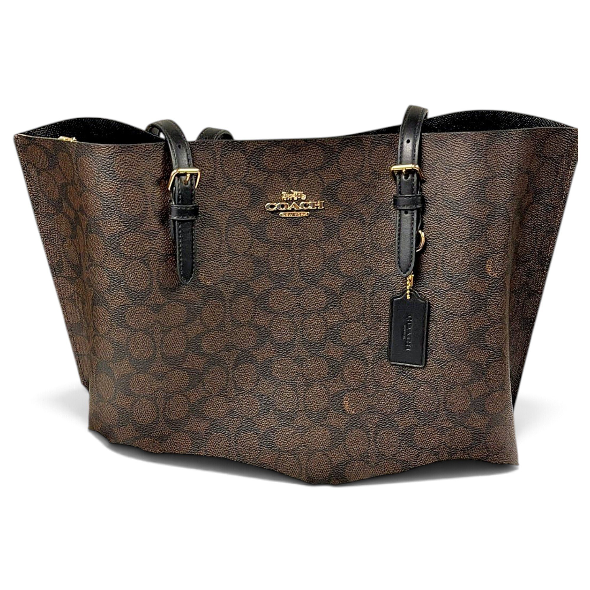 CITY ZIP TOTE leather tote