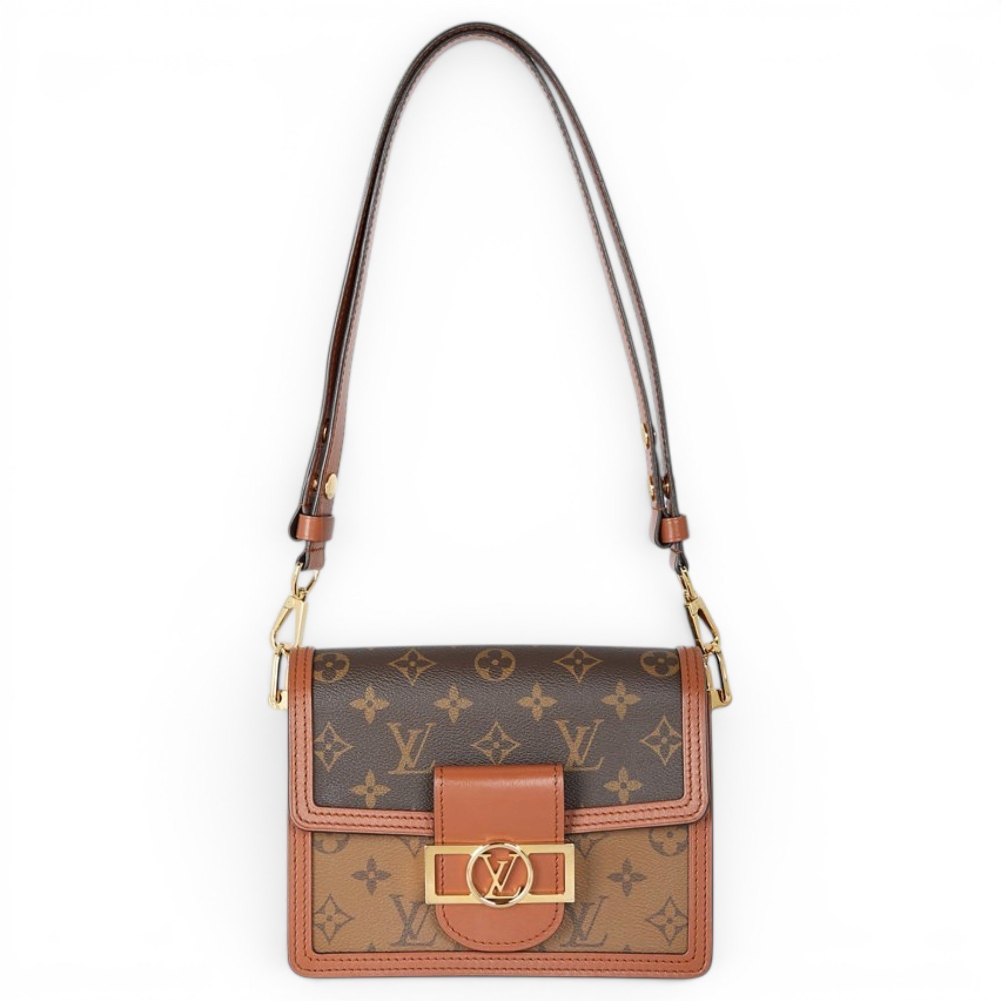 Dauphine leather crossbody bag