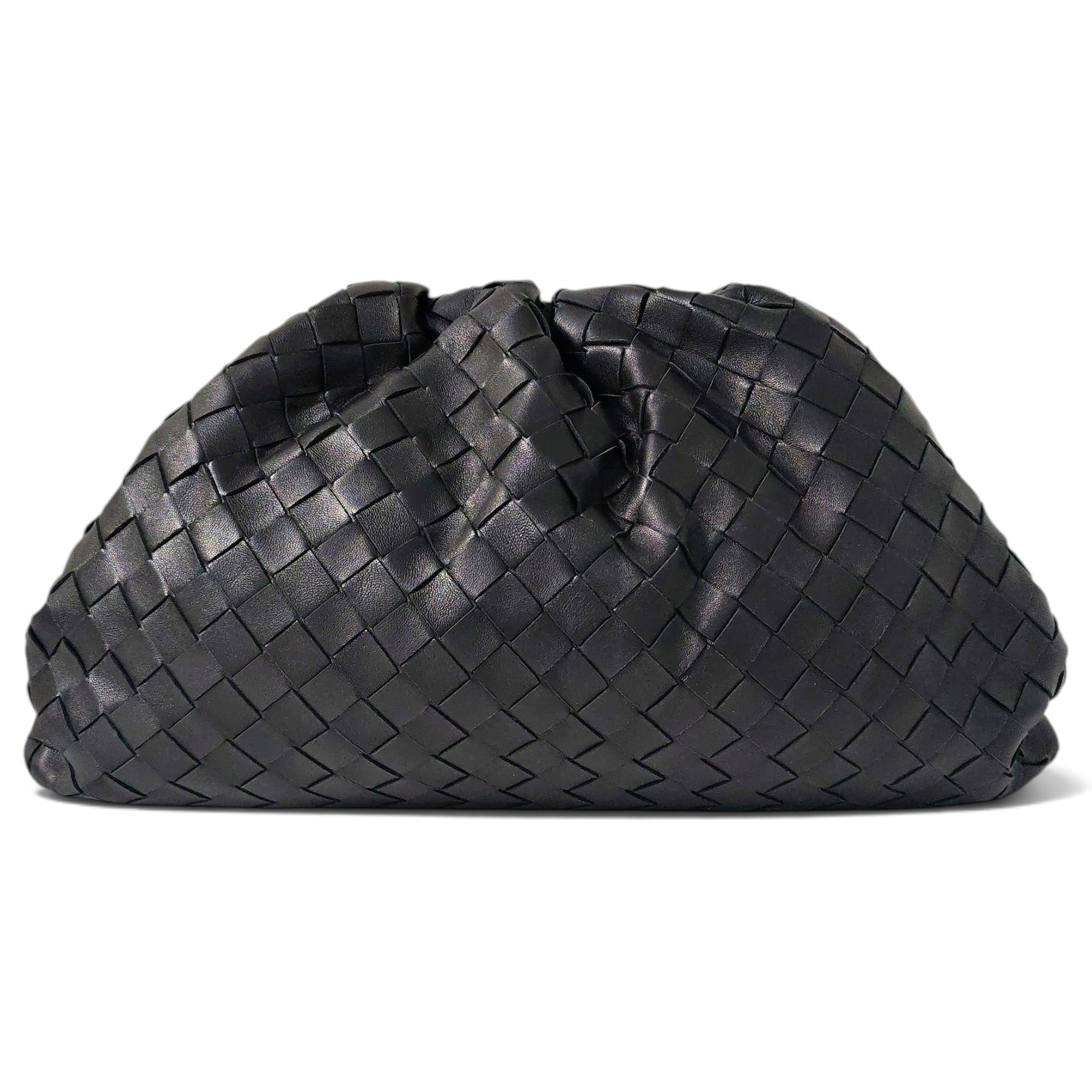 Pouch leather clutch bag