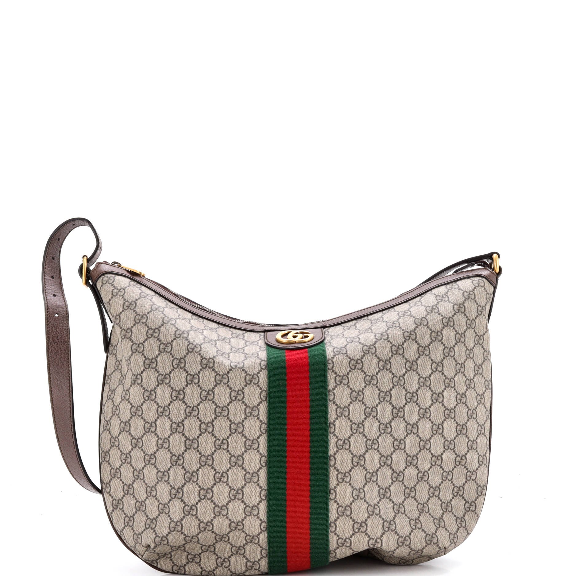 Ophidia Half Moon Hobo GG Coated Canvas Large