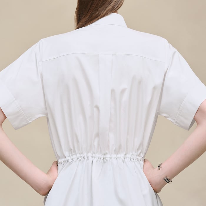 Blanc Drawstring Shirt