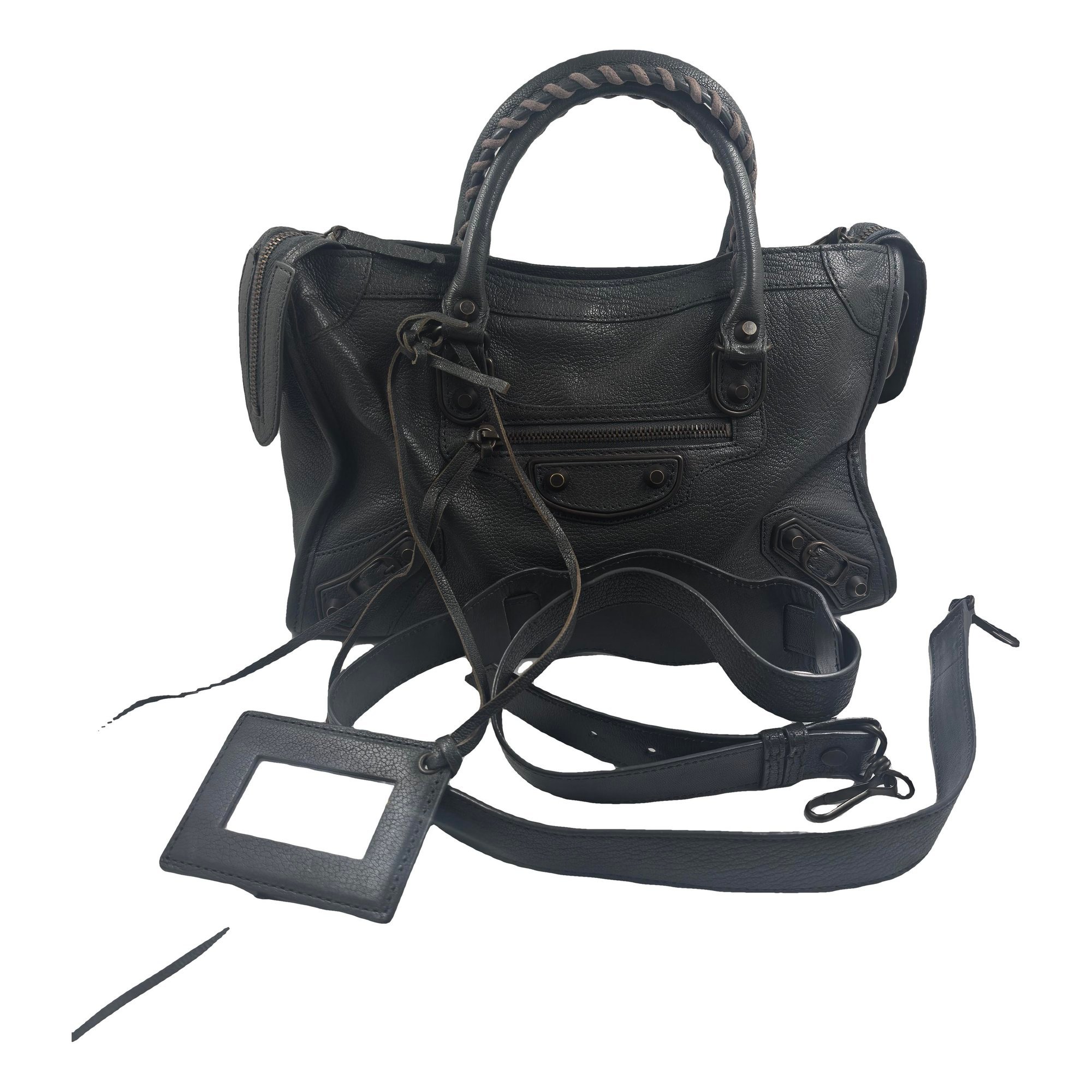 City leather bag