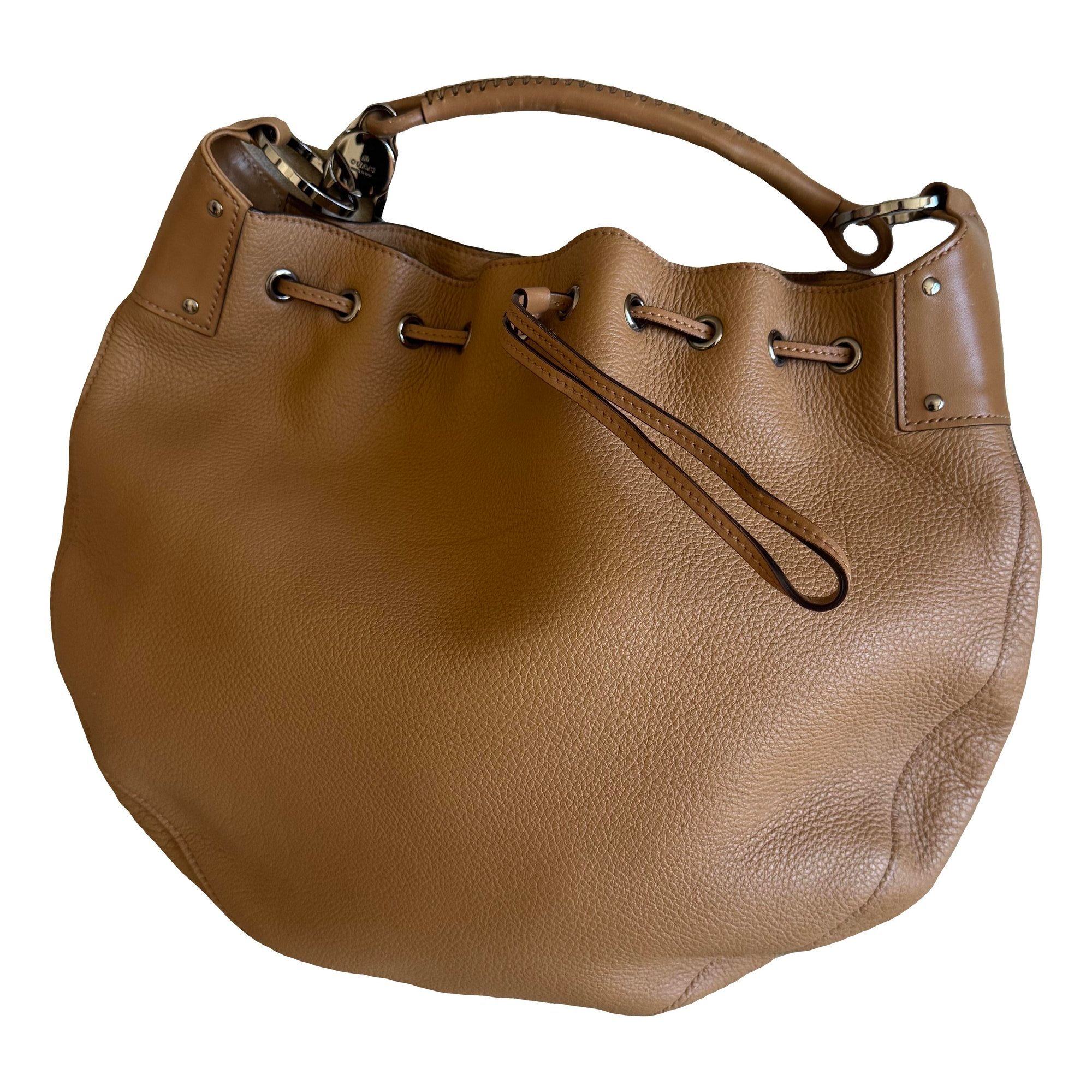 Hobo leather handbag