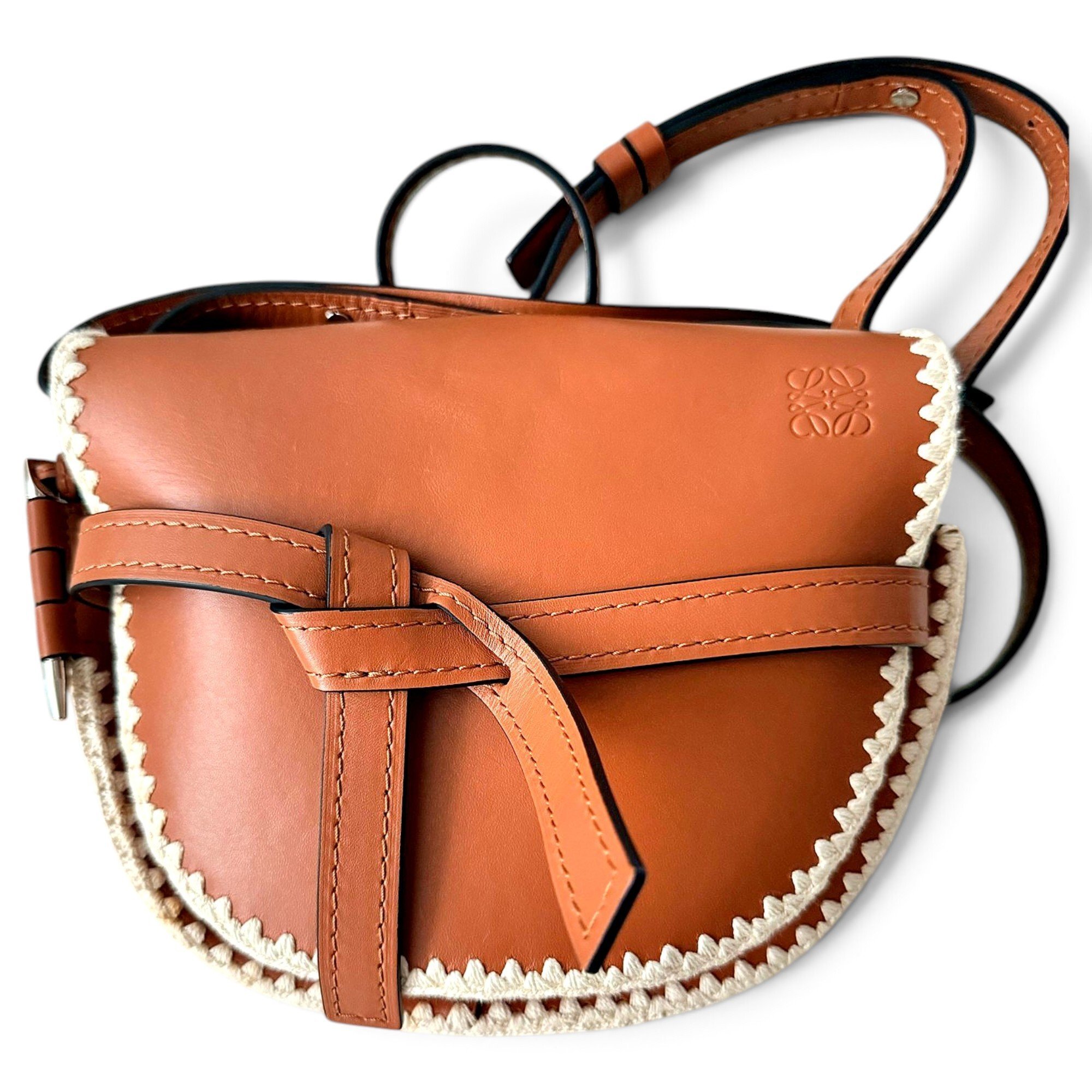 Gate leather crossbody bag