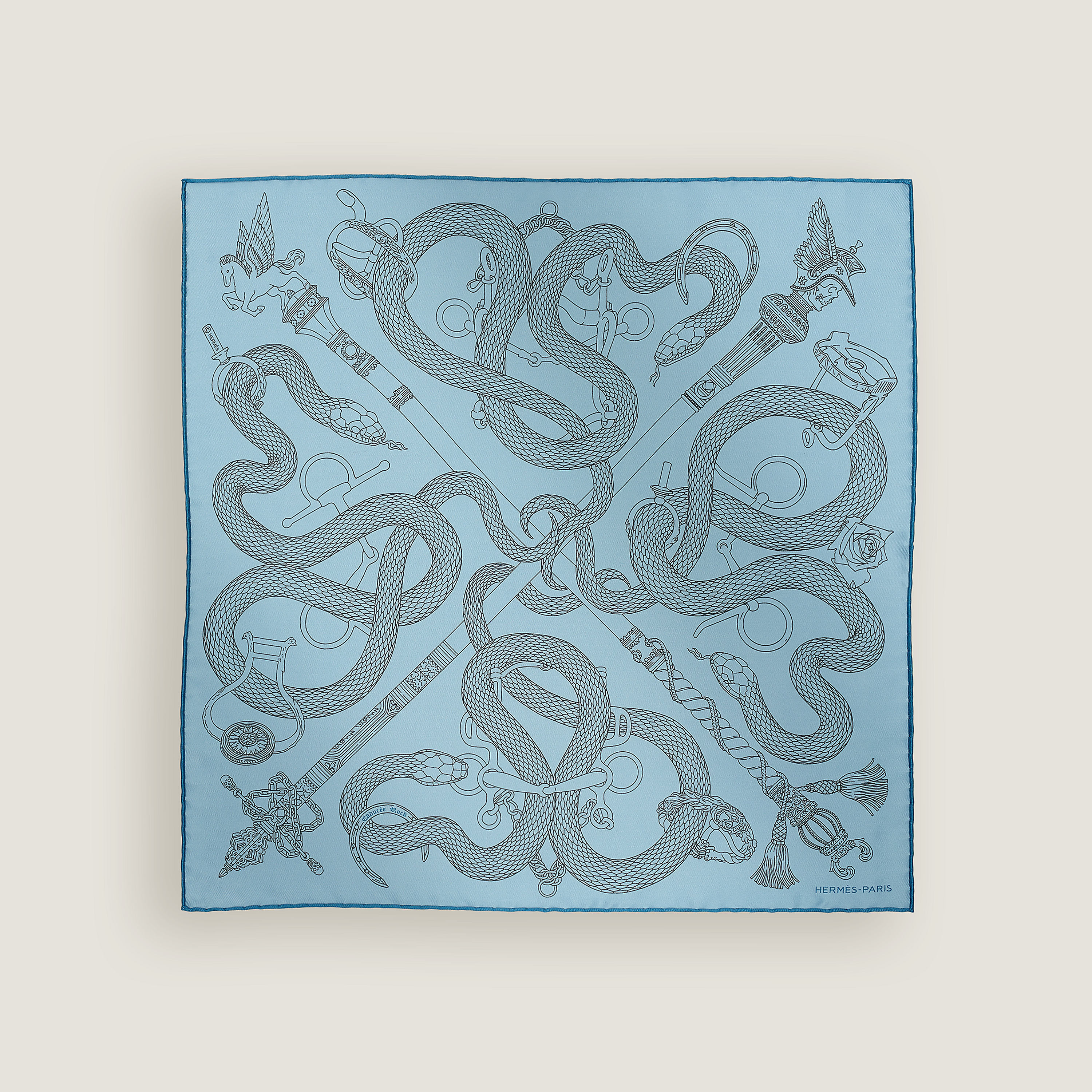 Caducee Rock pocket square 45