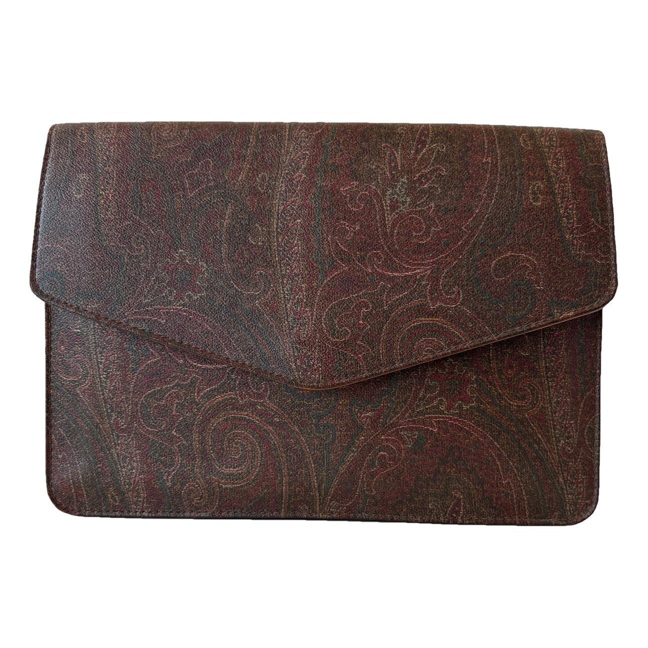 Leather clutch bag
