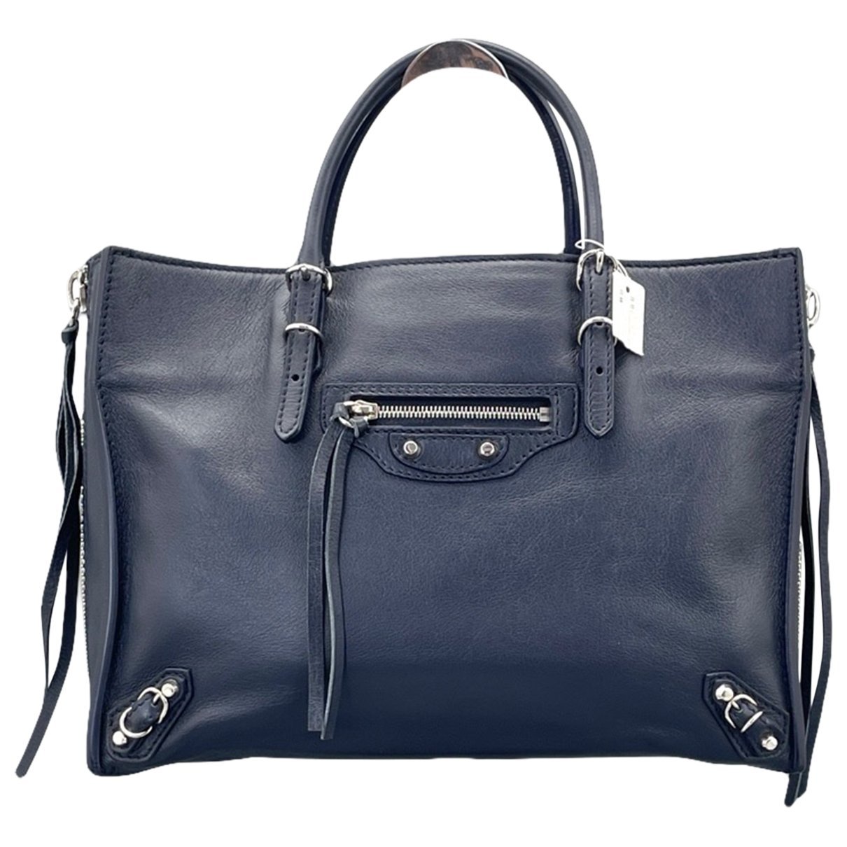 Papier leather handbag