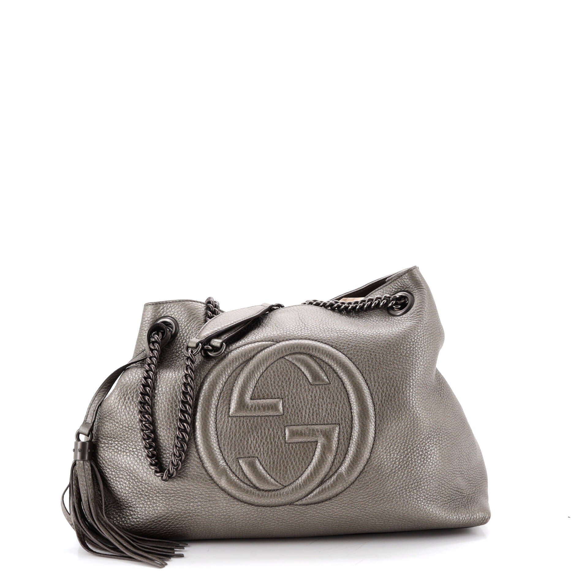 Soho Chain Strap Shoulder Bag Leather Medium