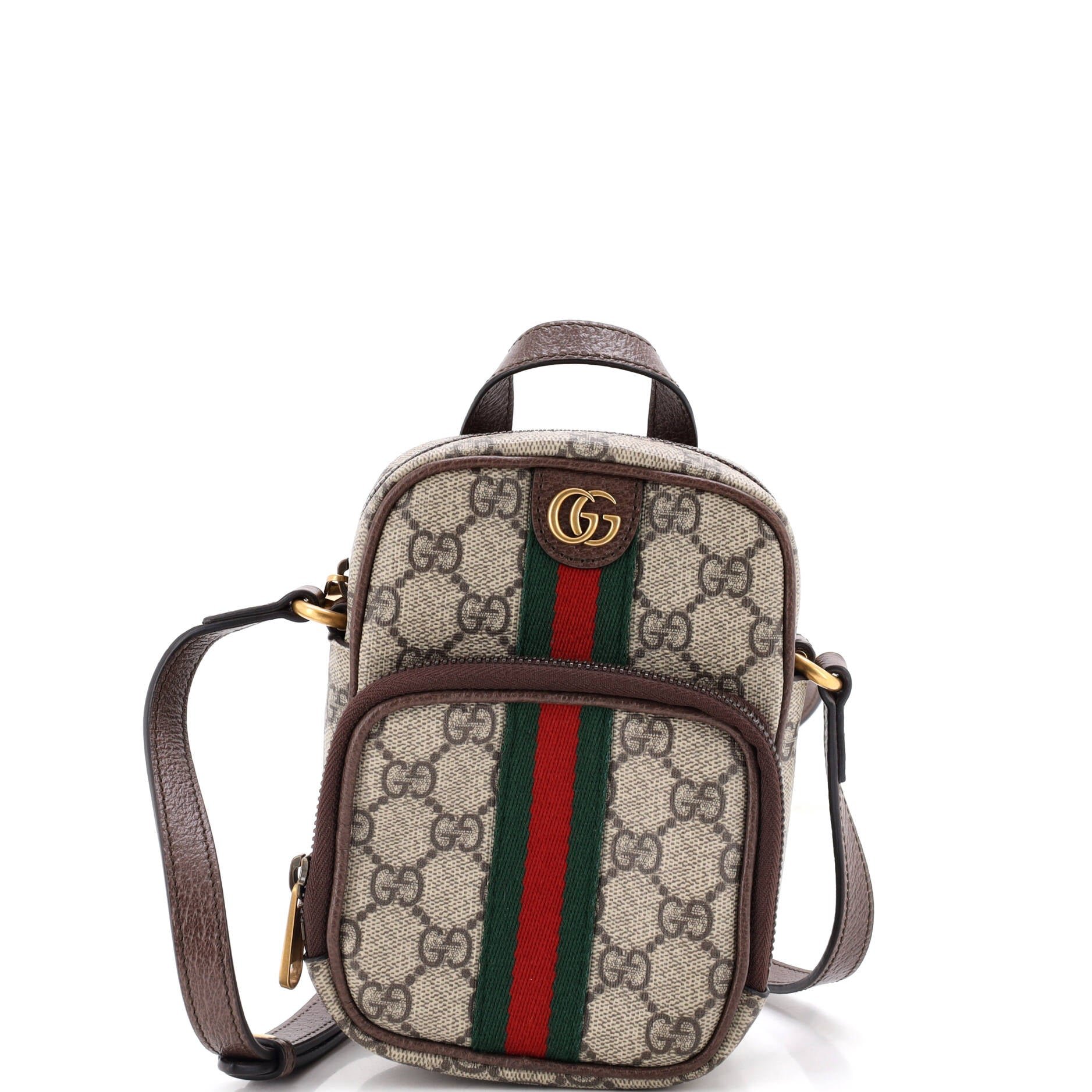 Ophidia Top Handle Crossbody Bag GG Coated Canvas Mini