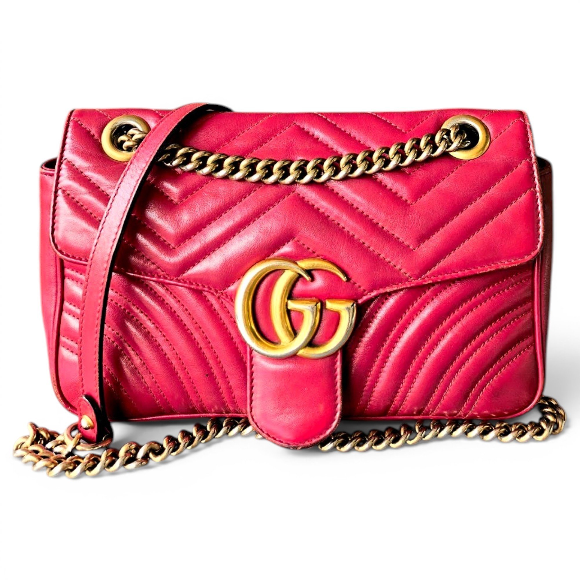 GG Marmont Flap leather handbag