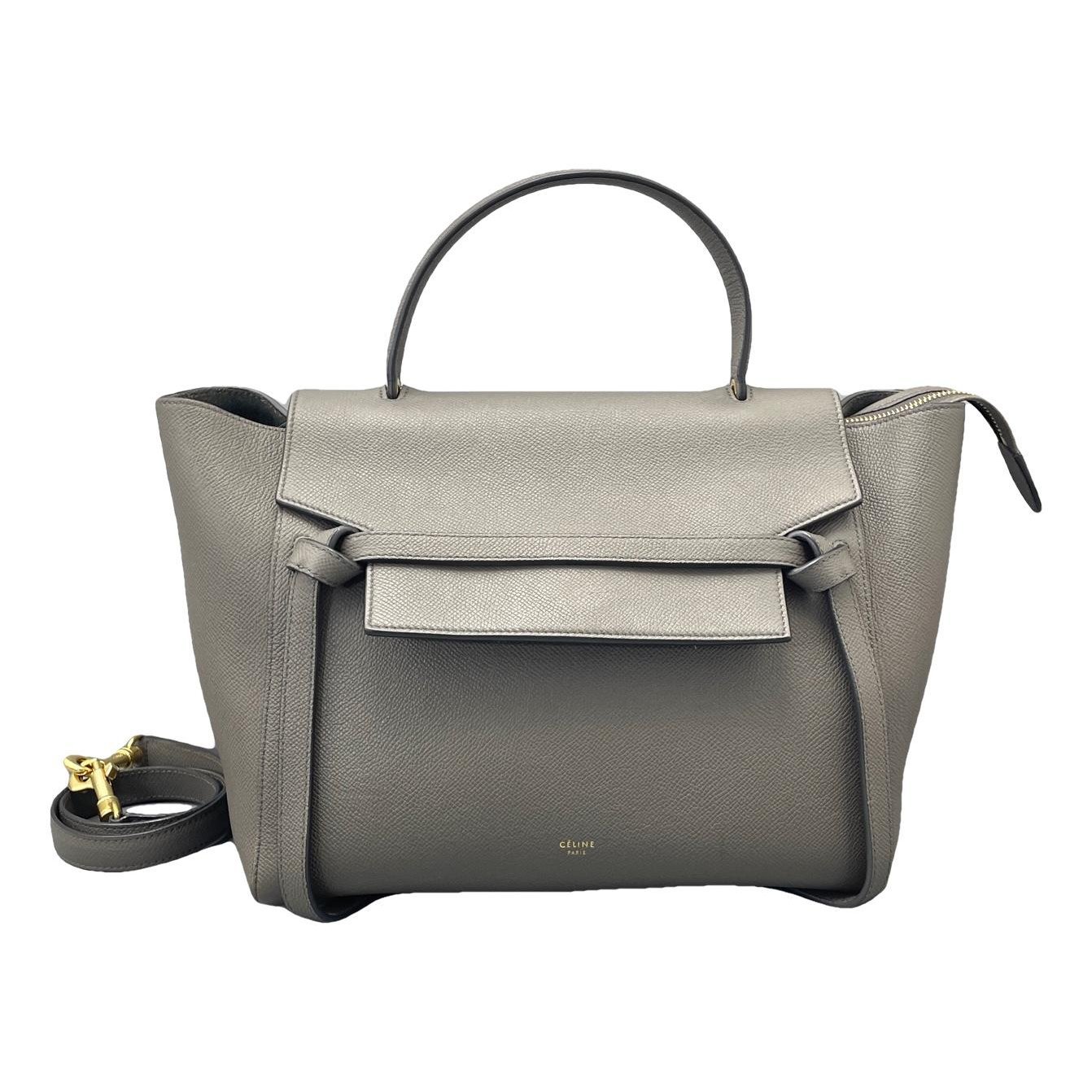 Belt leather handbag