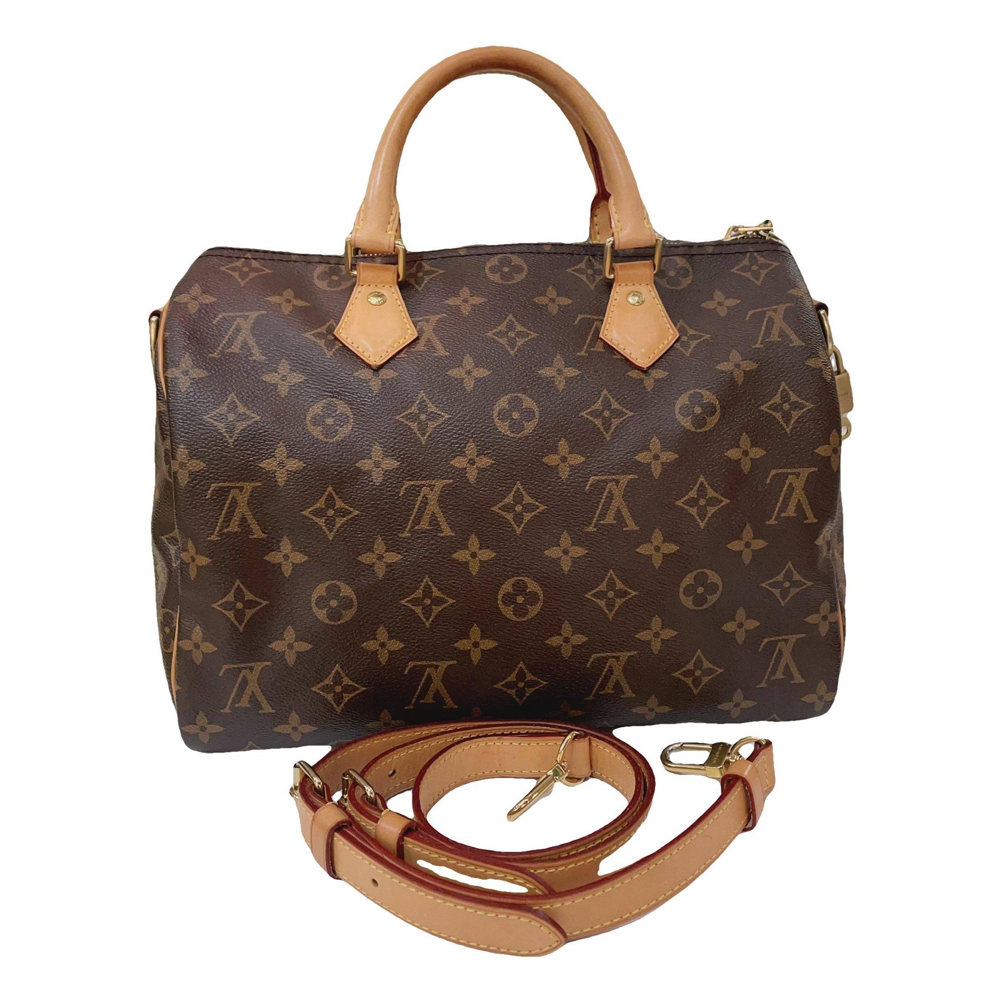 Speedy leather handbag