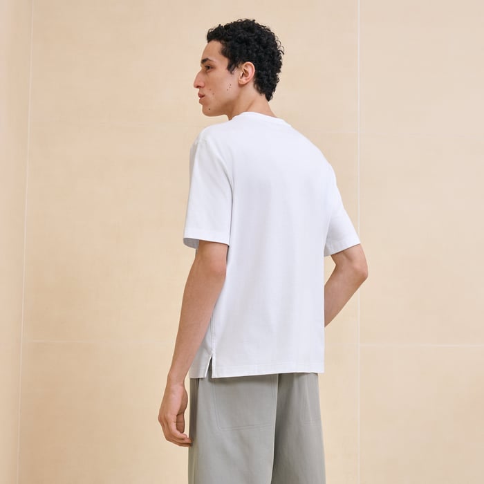 Blanc "Harnais En Gouache 3d" T-shirt