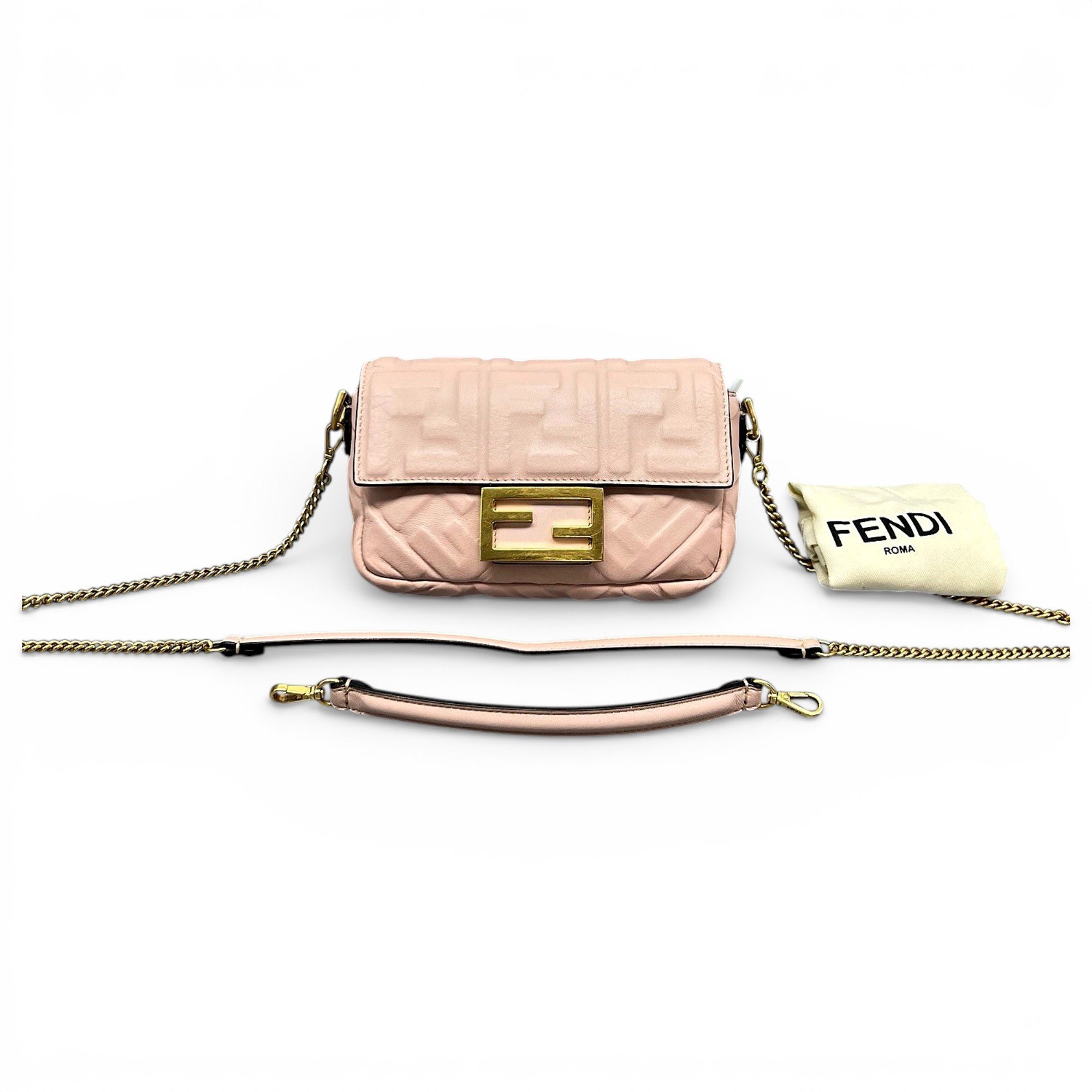Baguette leather handbag