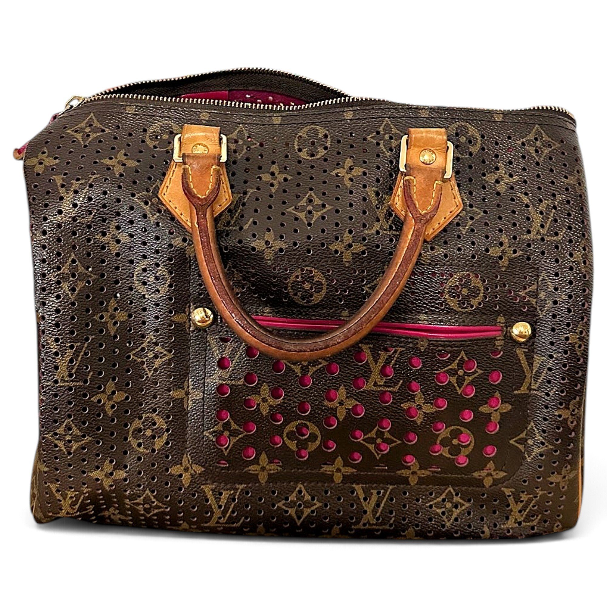 Speedy leather bowling bag