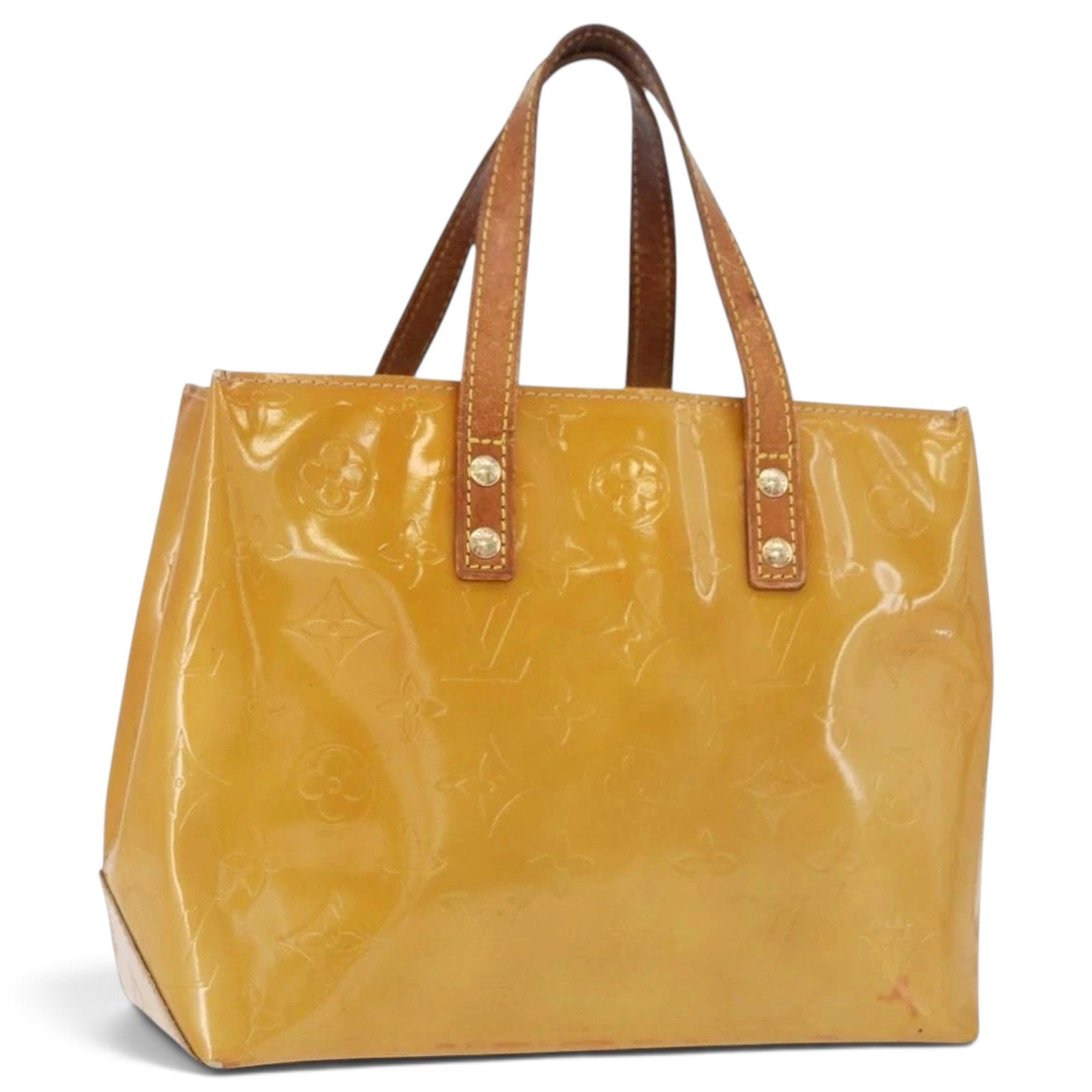 Patent leather handbag