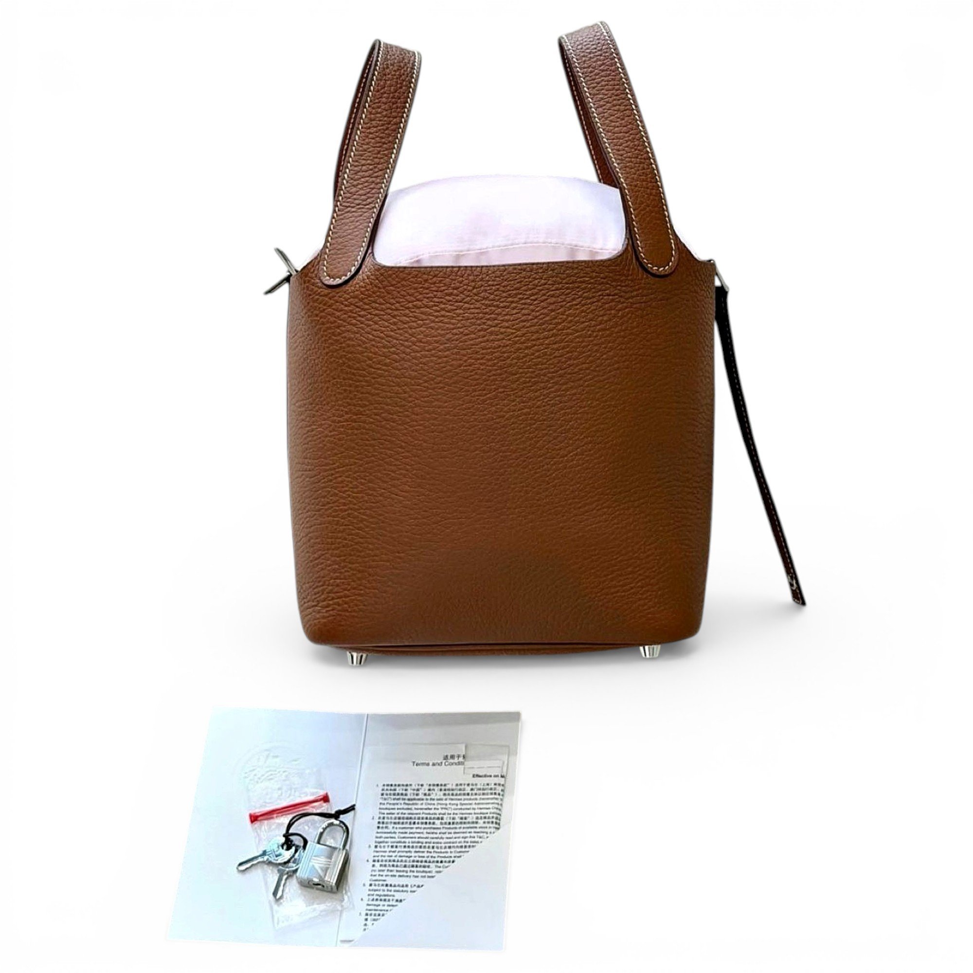 Picotin leather handbag