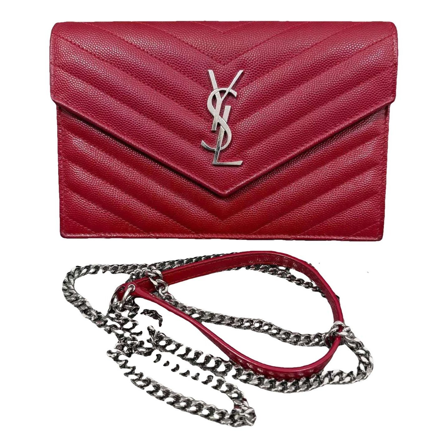 Portefeuille enveloppe leather handbag