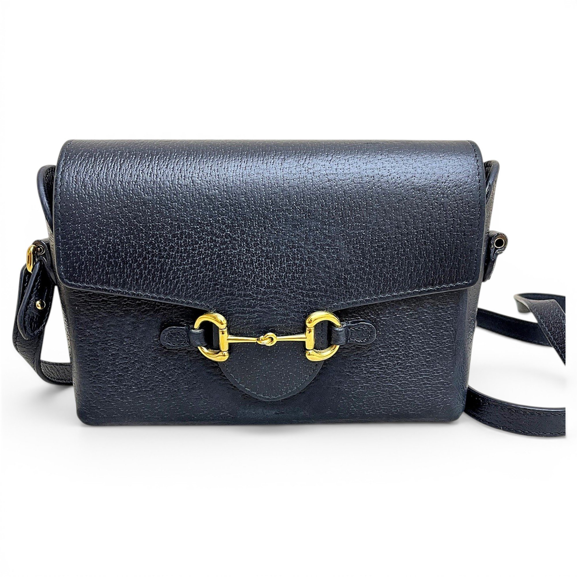Horsebit 1955 Vertical leather crossbody bag