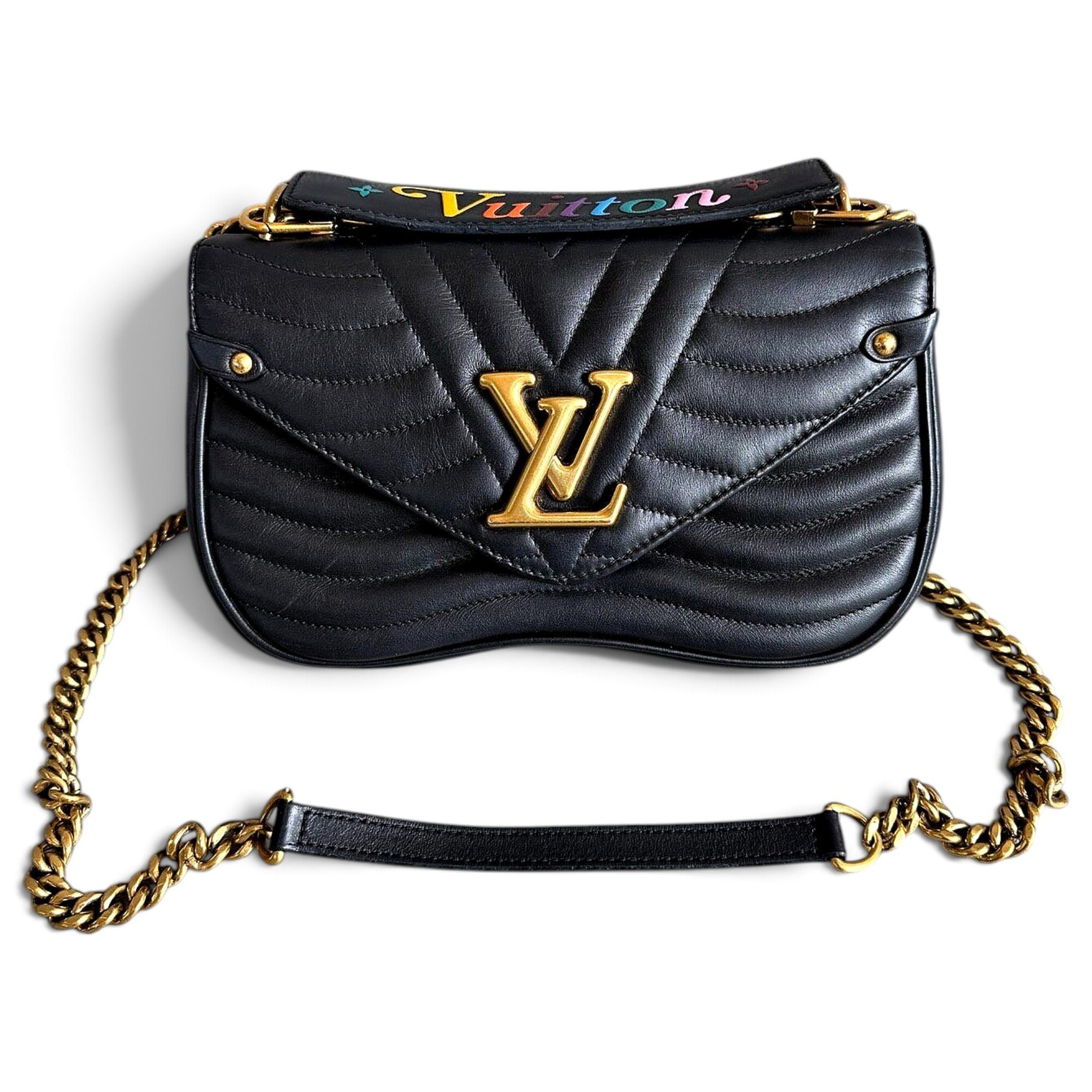 New Wave leather handbag