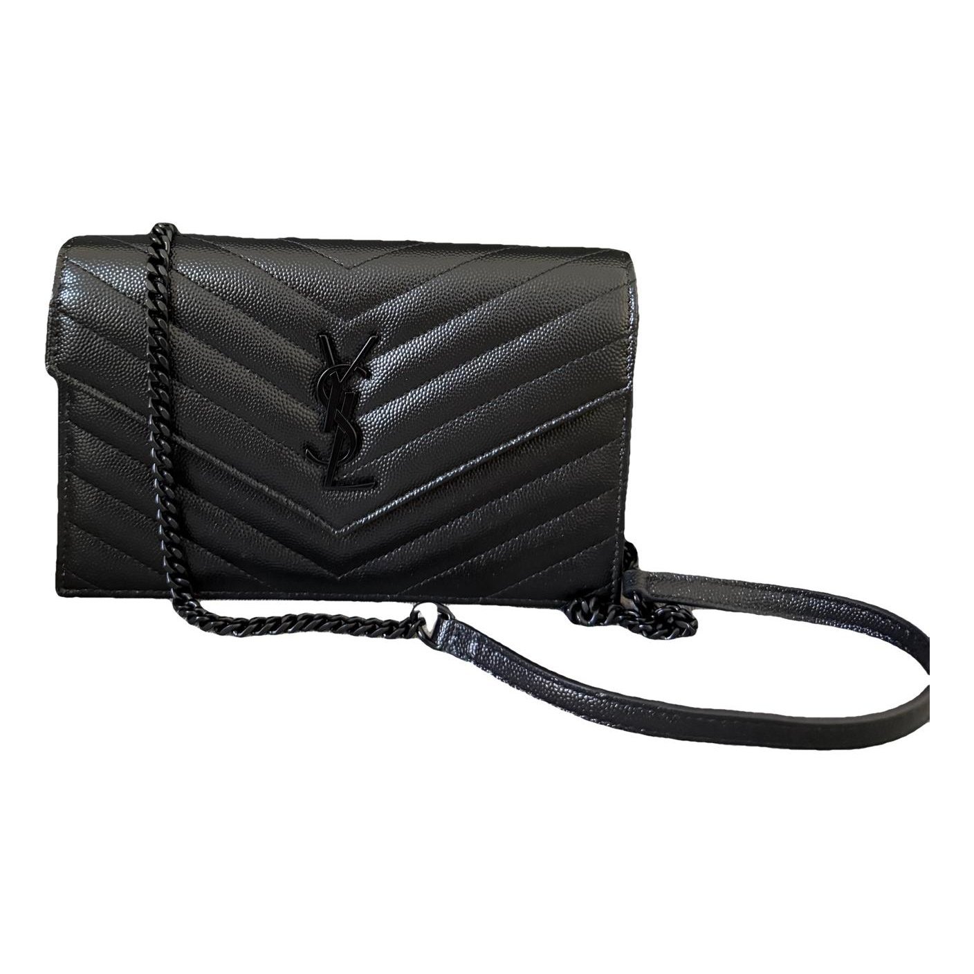 Portefeuille enveloppe leather crossbody bag