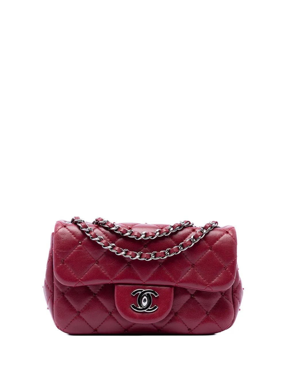 2012-2013 Extra Mini Rectangular Classic Lambskin Single Flap crossbody bag