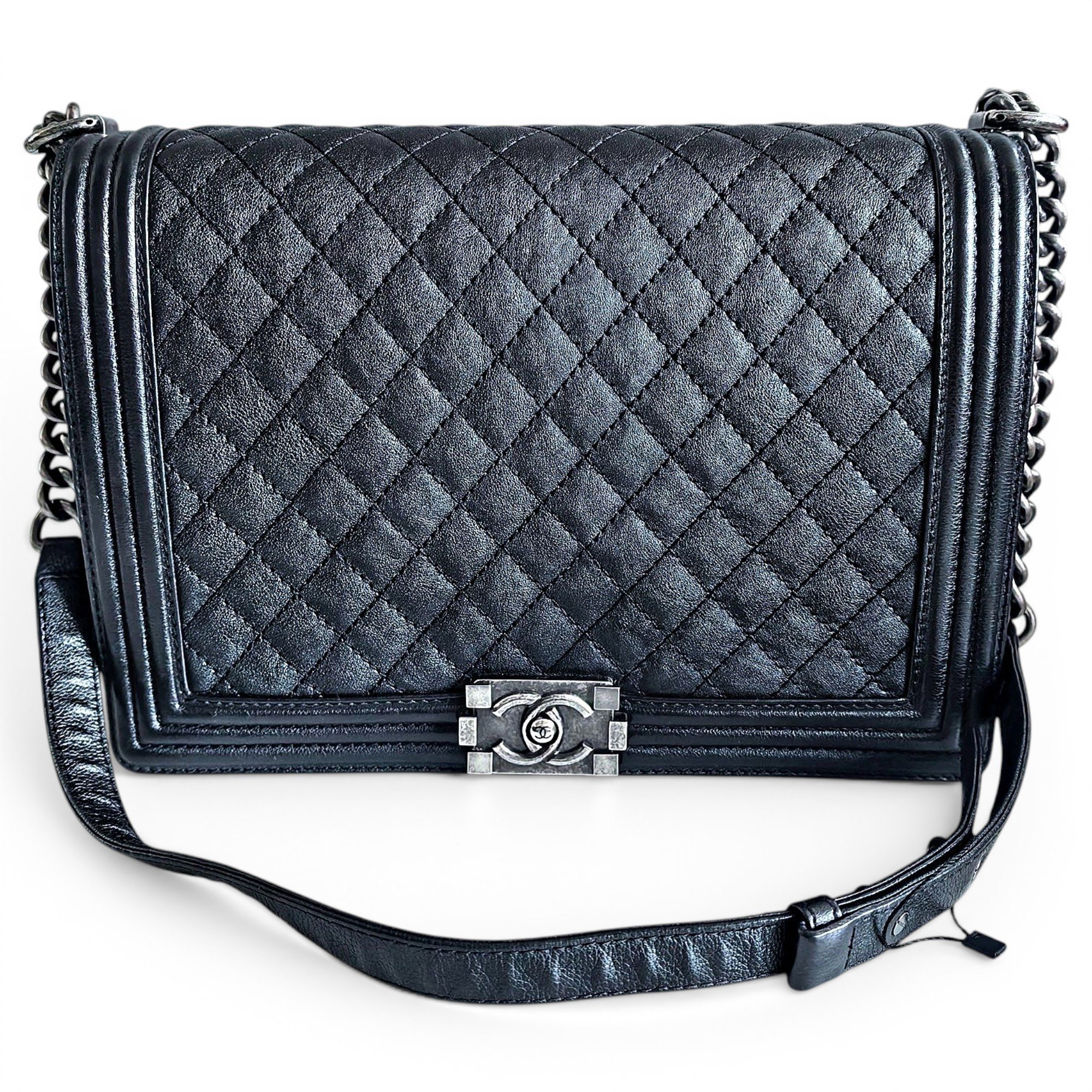 Boy leather crossbody bag