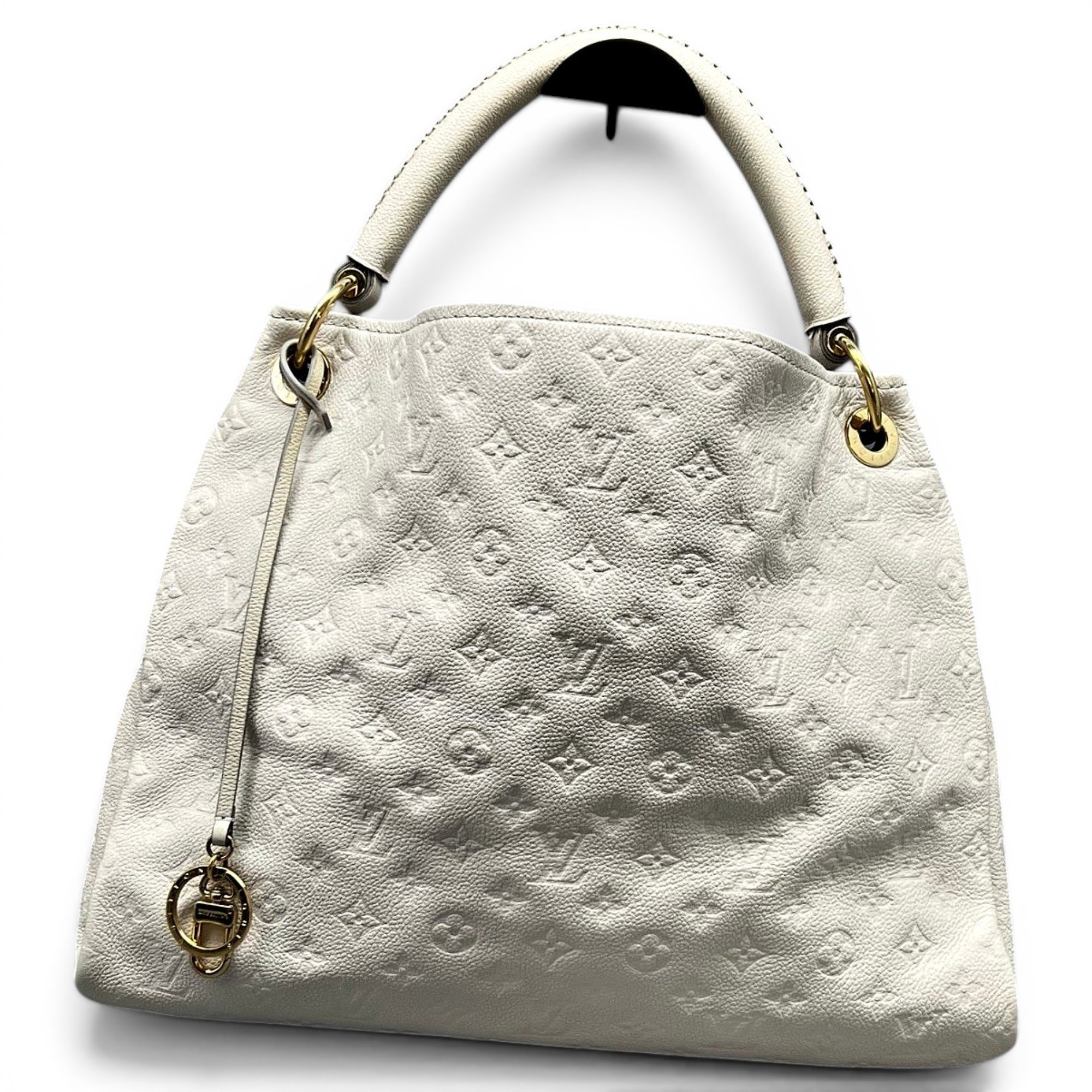 Artsy leather handbag