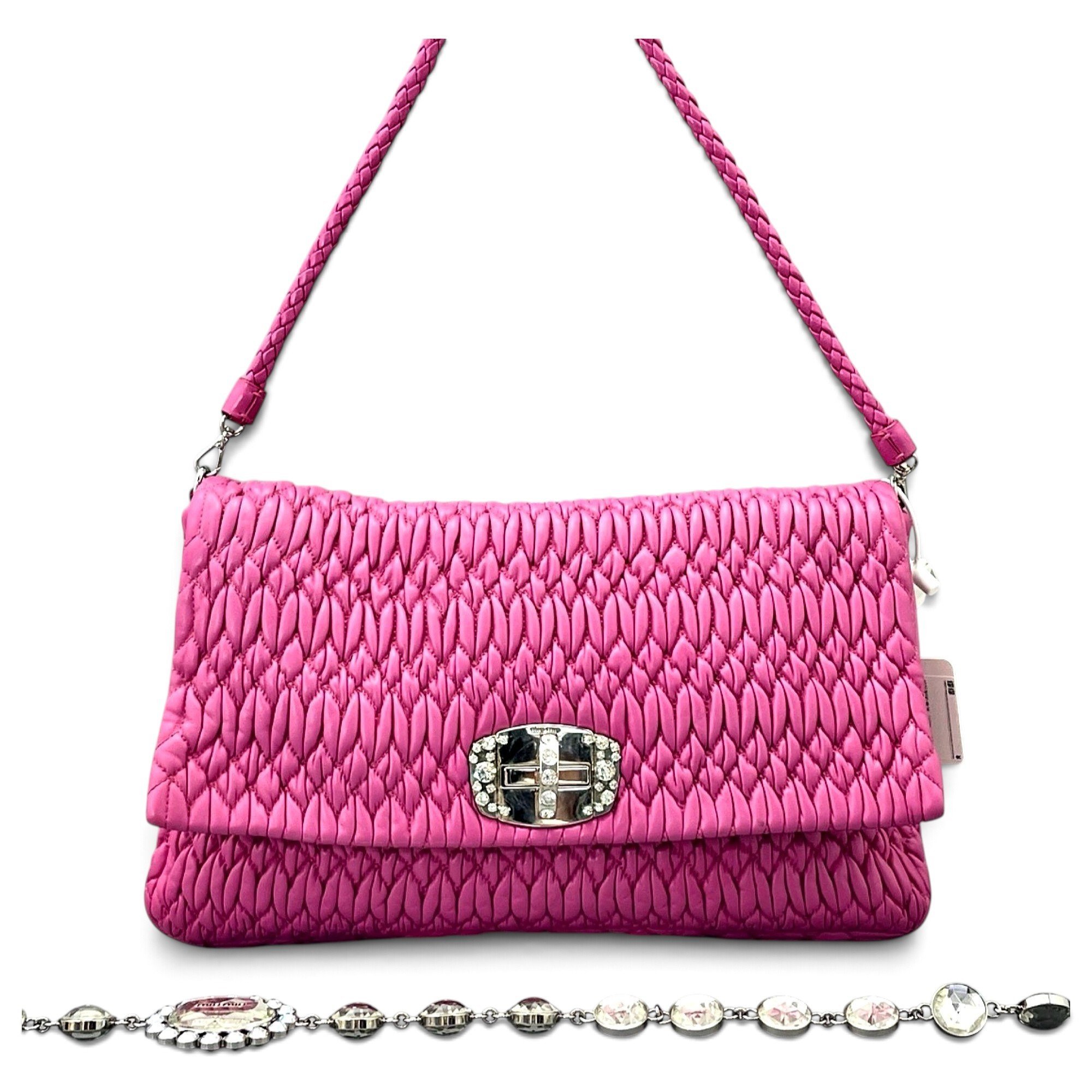 Miu Miu Matelassé leather handbag