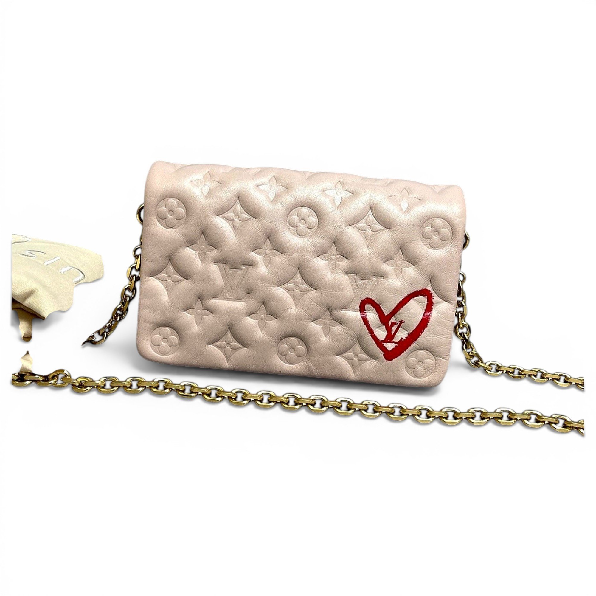 Coussin Flap leather crossbody bag