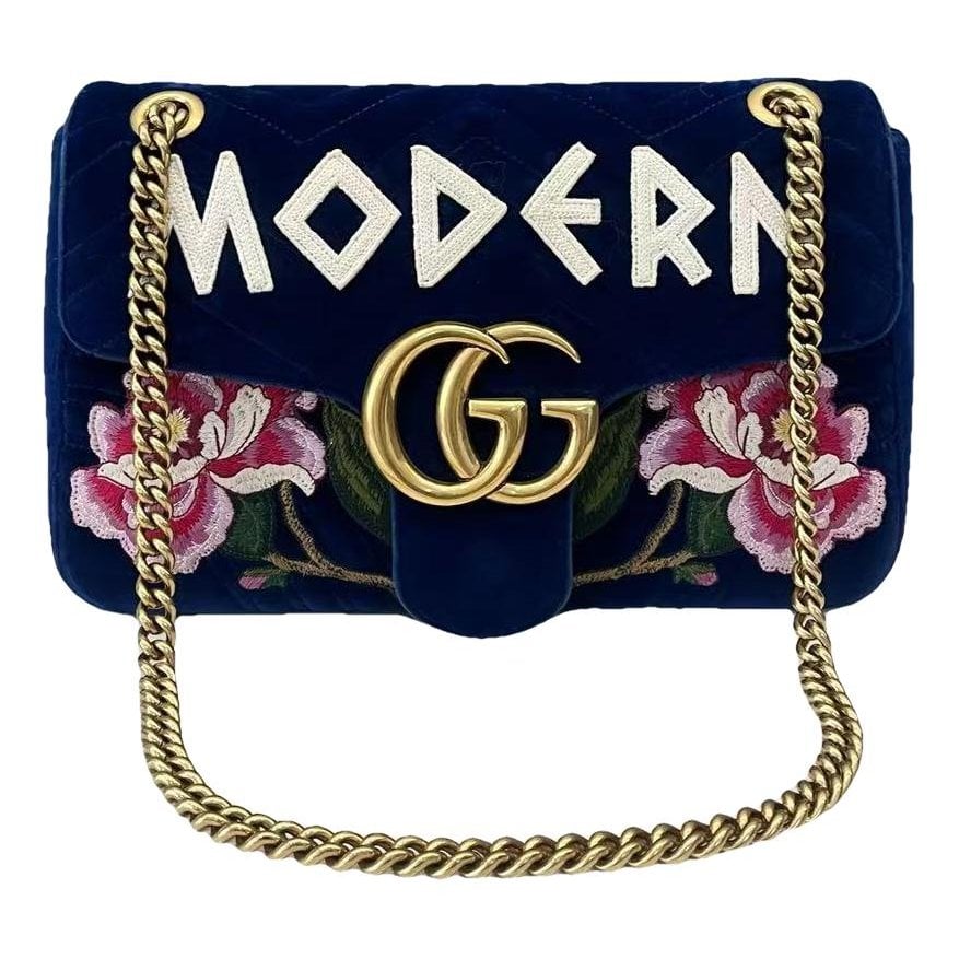 Velvet handbag