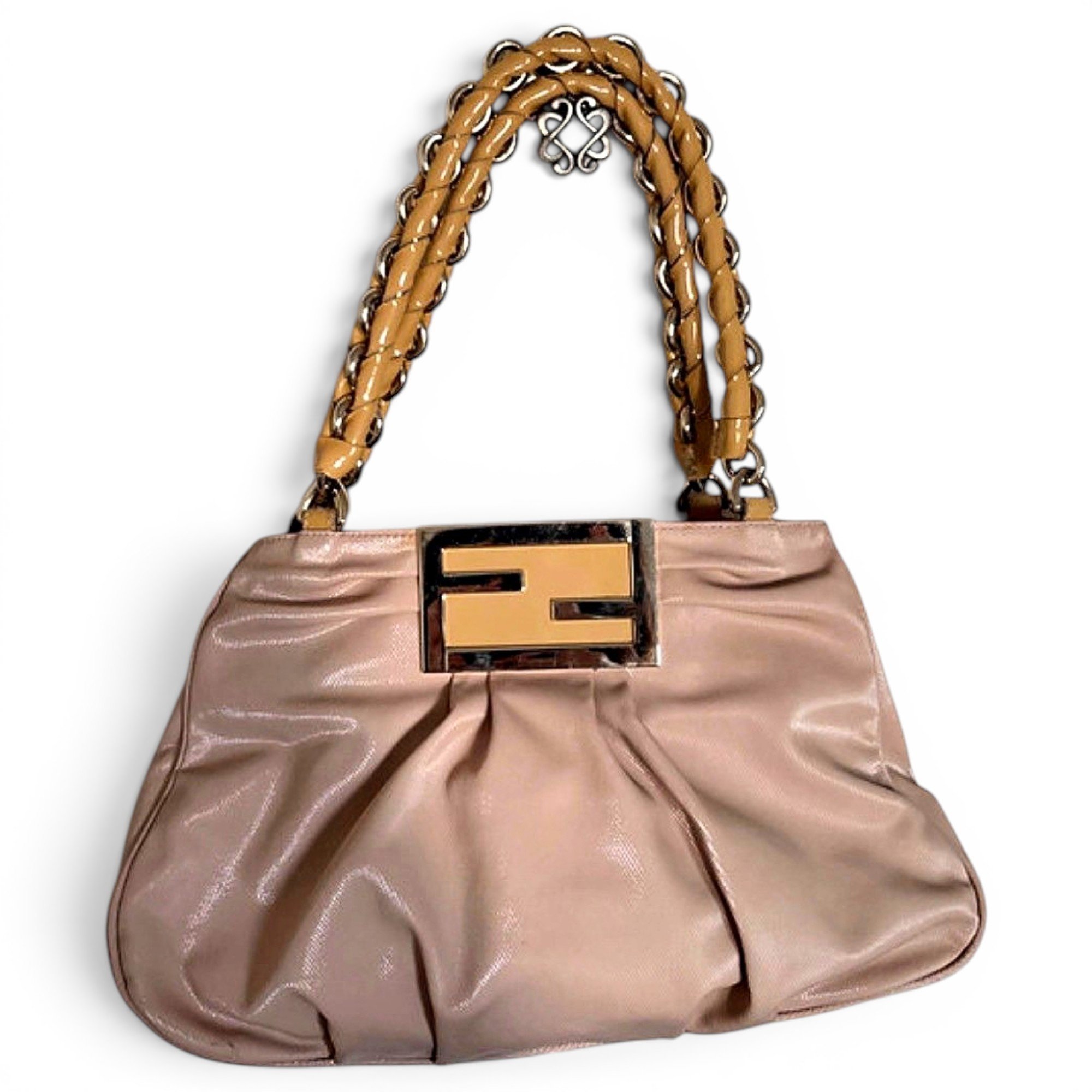 Mia patent leather handbag