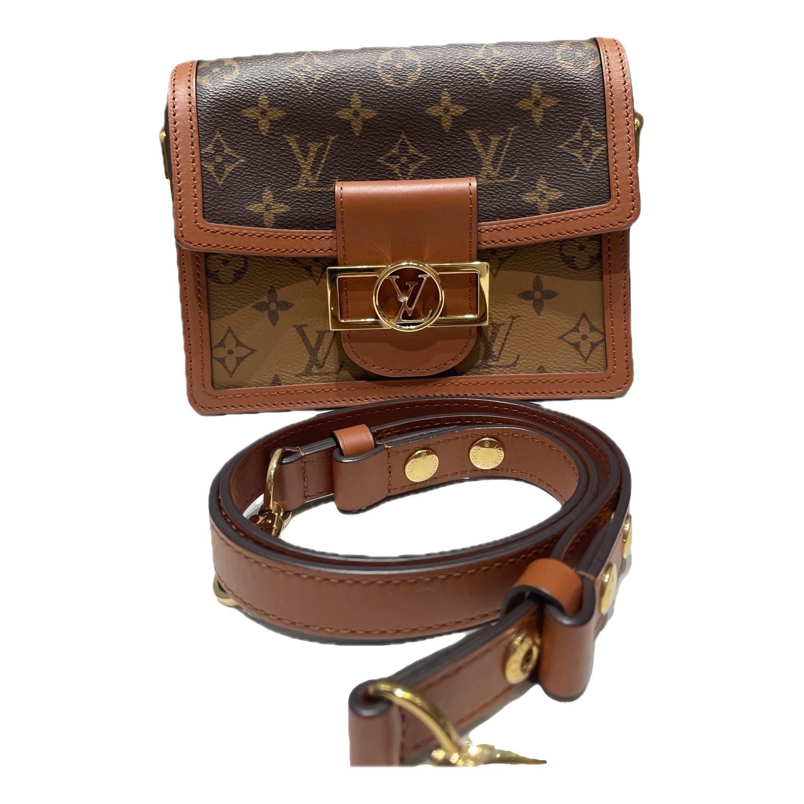 Dauphine leather handbag